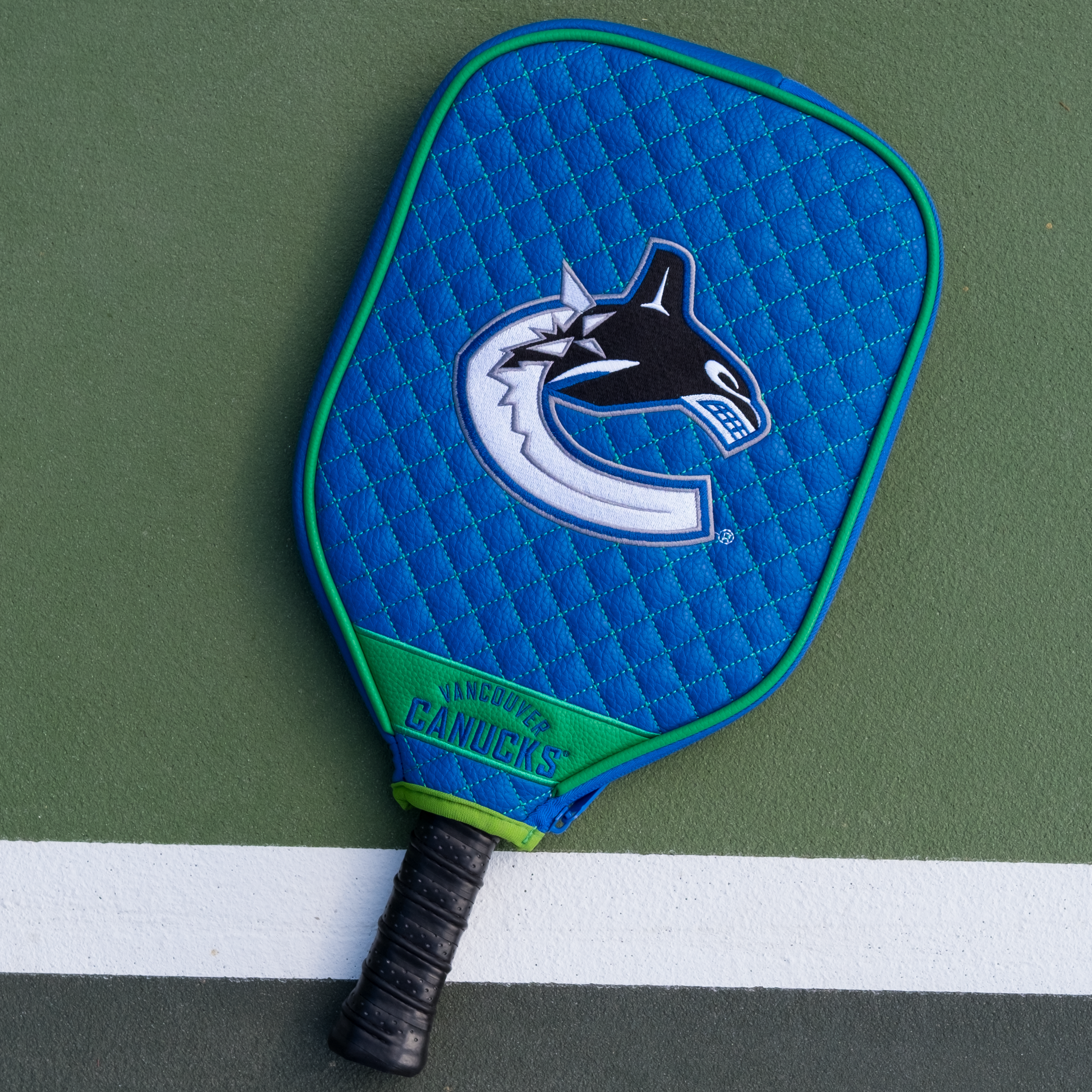 Vancouver Canucks Quilted Pickleball Paddle Cover (Royal)