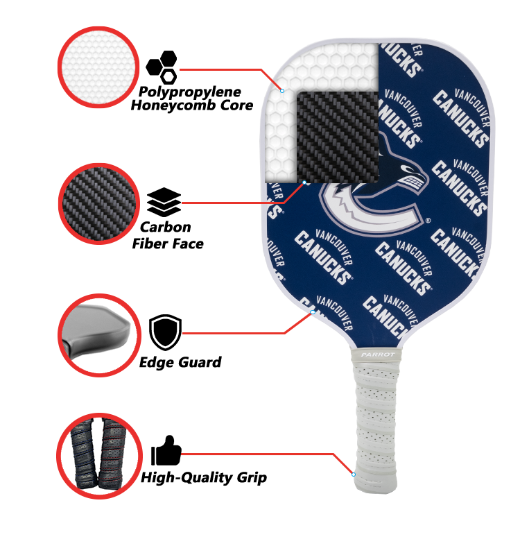 Vancouver Canucks Pickleball Paddle