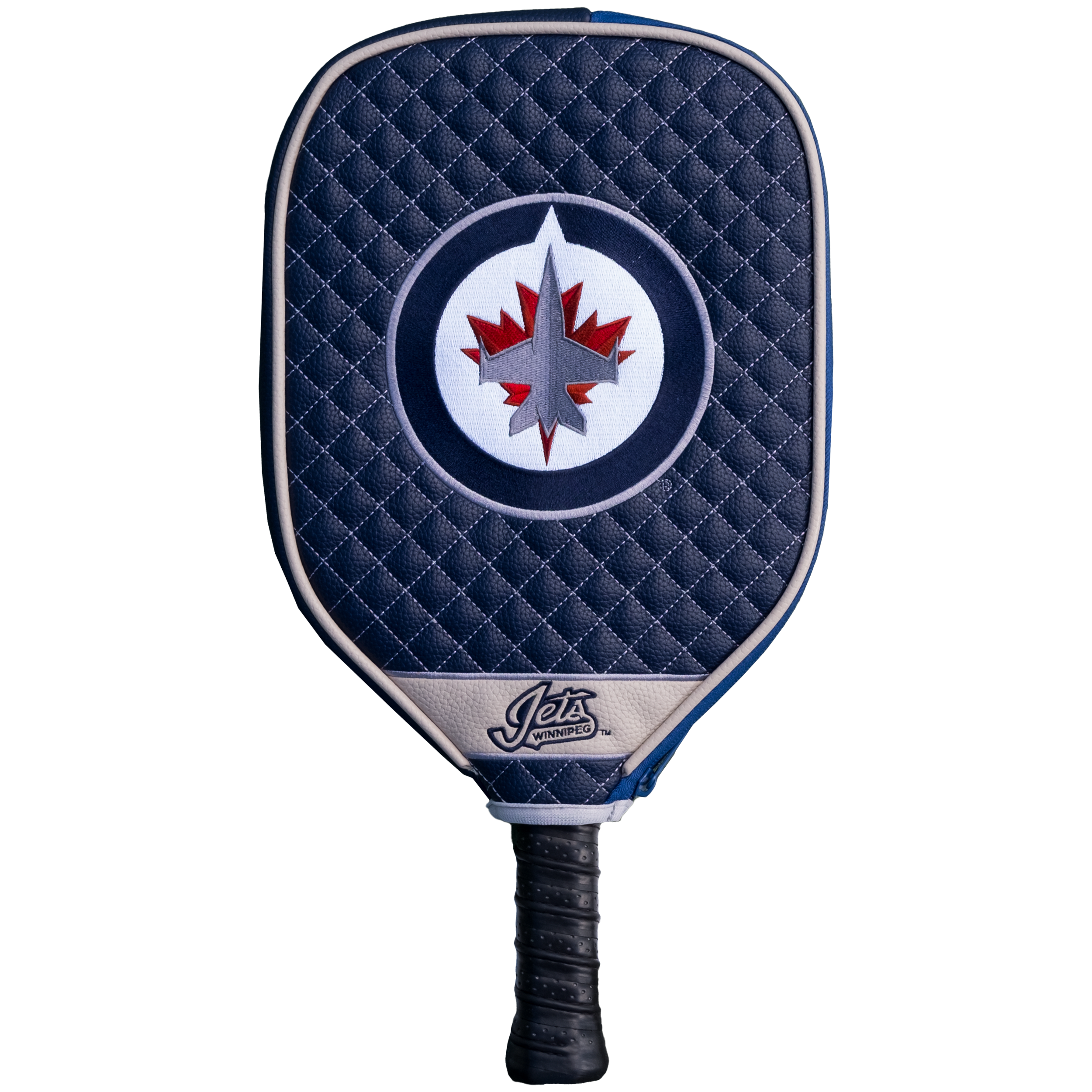 Winnipeg Jets Quilted Pickleball Paddle Cover (Navy)