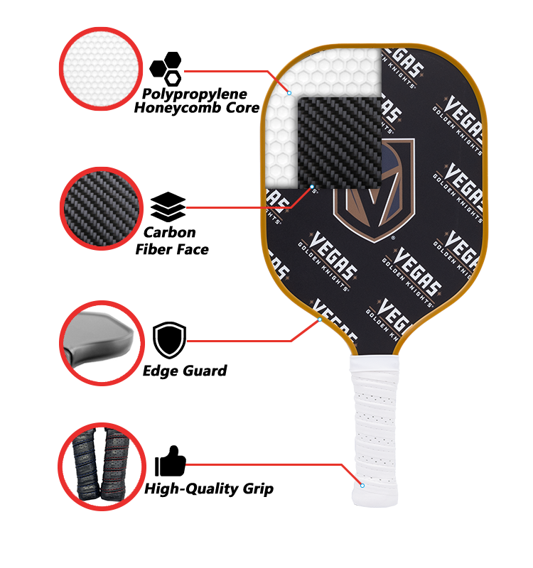 Vegas Golden Knights Pickleball Paddle