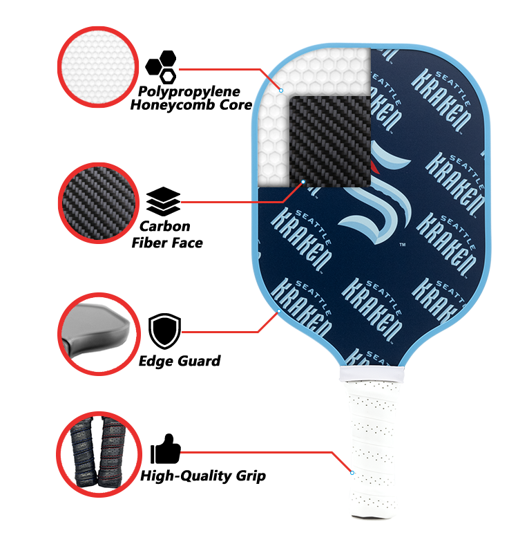 Seattle Kraken Pickleball Paddle