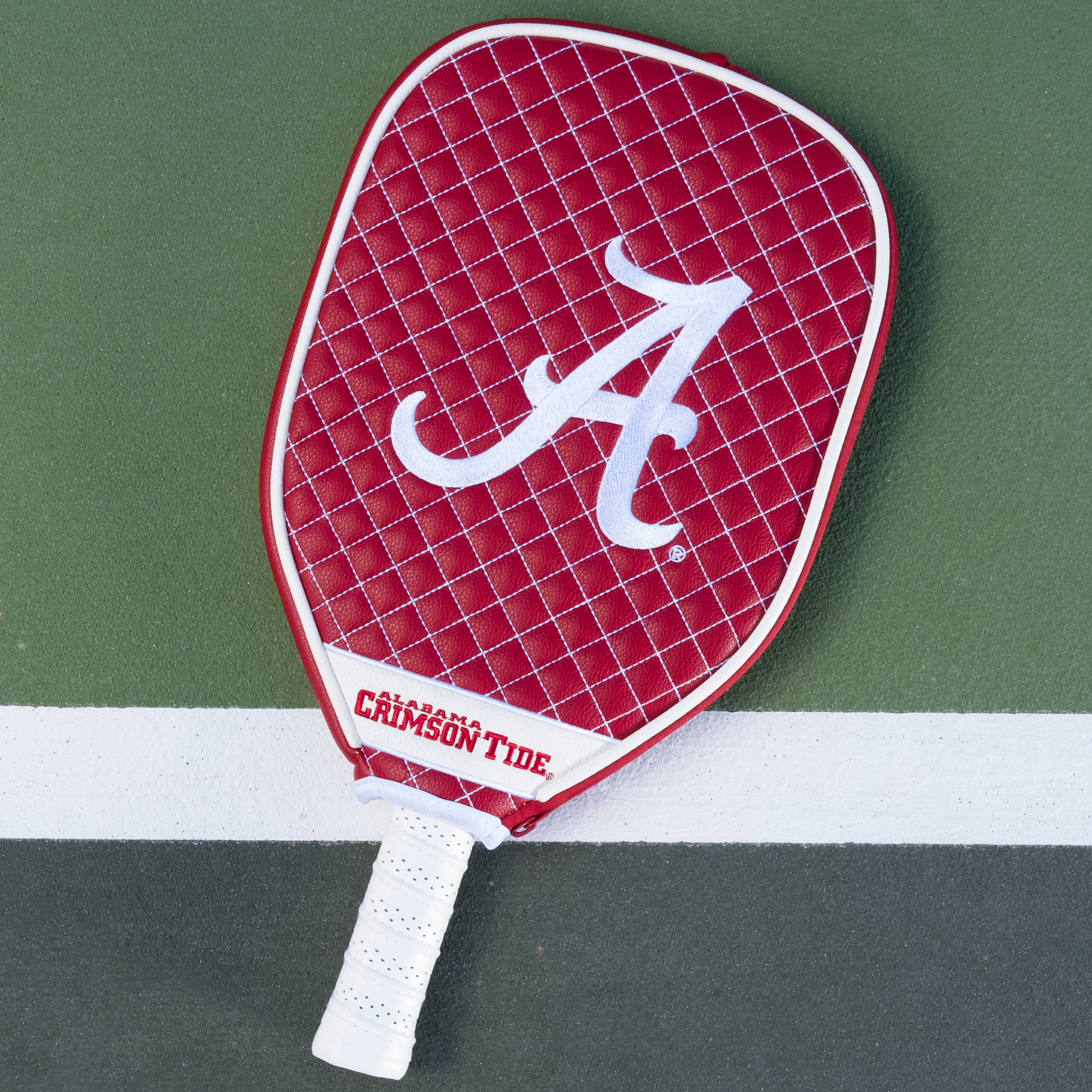 Alabama Crimson Tide Quilted Pickleball Paddle Cover (Dark Red)