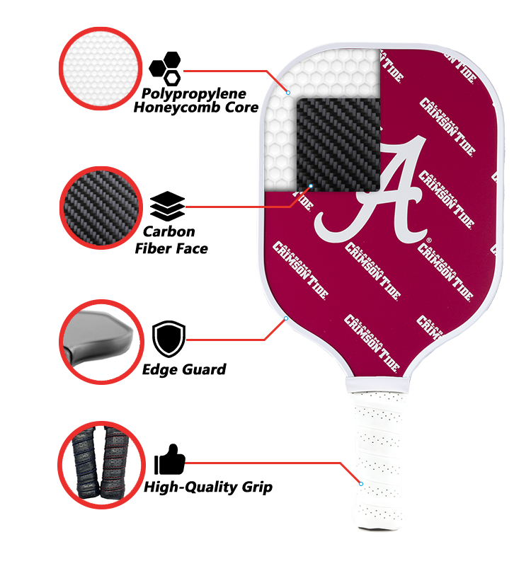 Alabama Crimson Tide Pickleball Paddle