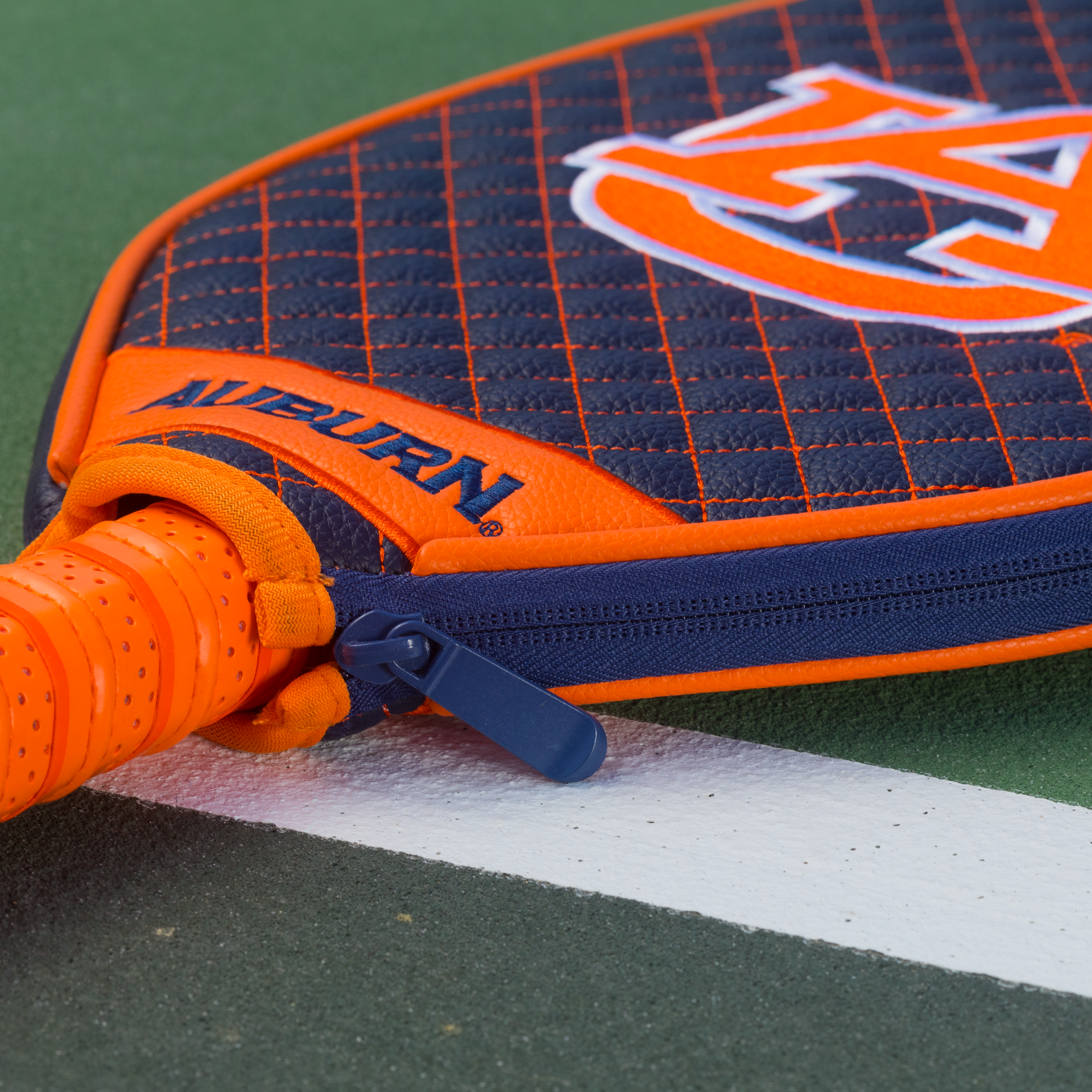 Auburn Tigers Quilted Pickleball Paddle Cover (Navy)