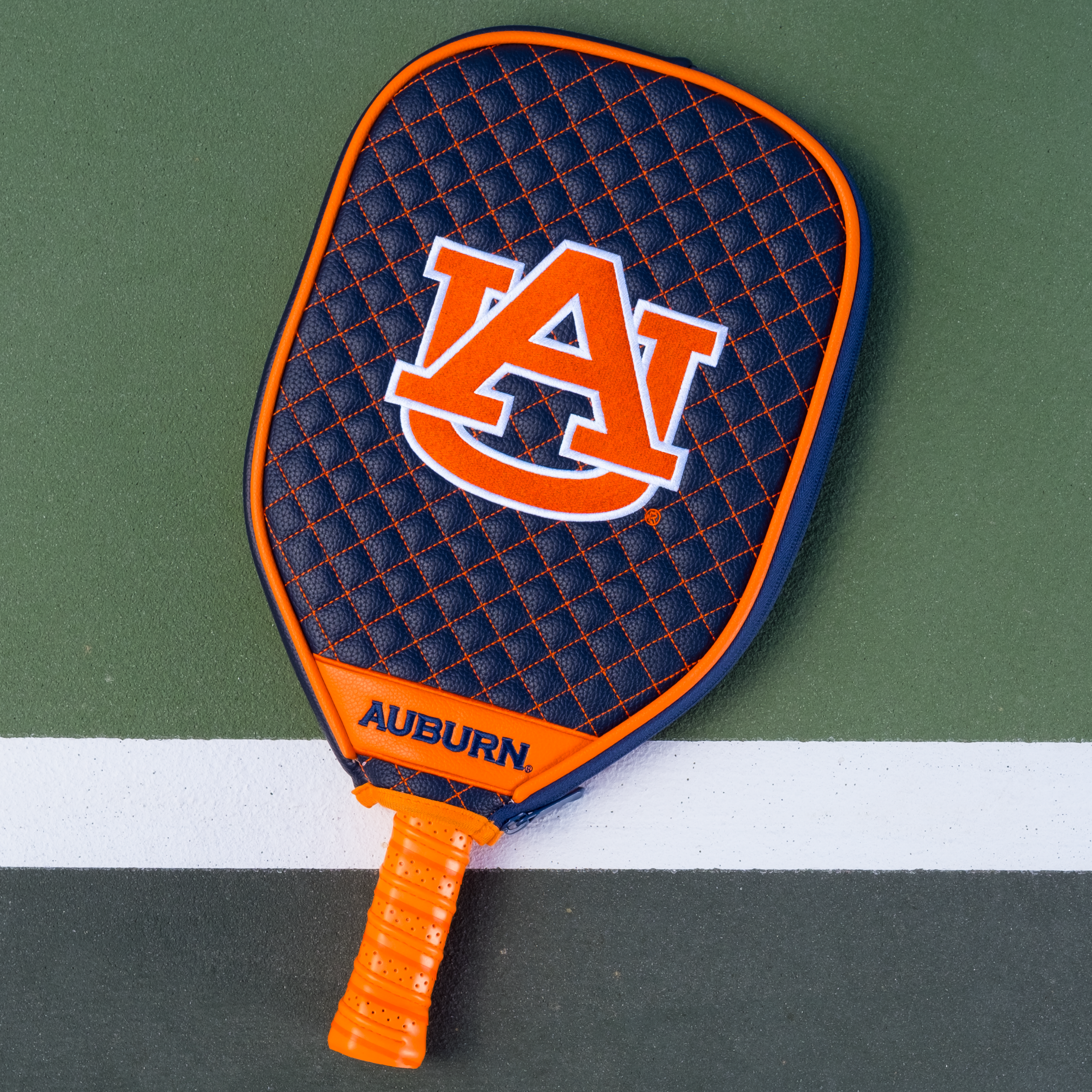 Auburn Tigers Quilted Pickleball Paddle Cover (Navy)