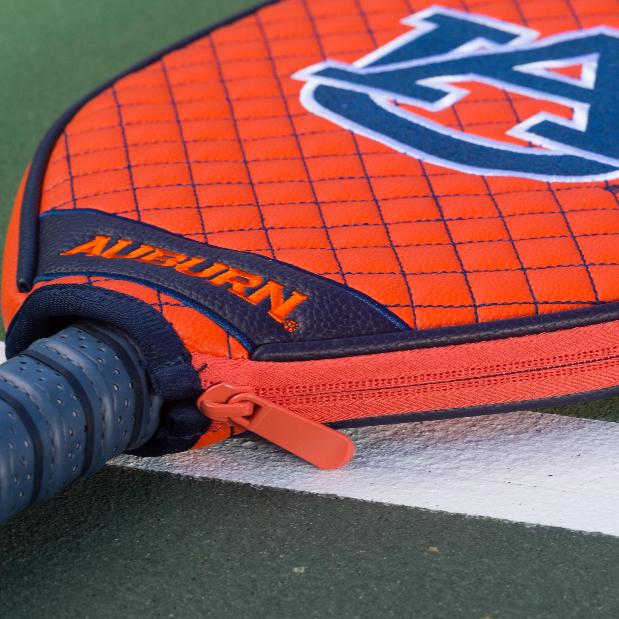 Auburn Tigers Quilted Pickleball Paddle Cover (Orange)