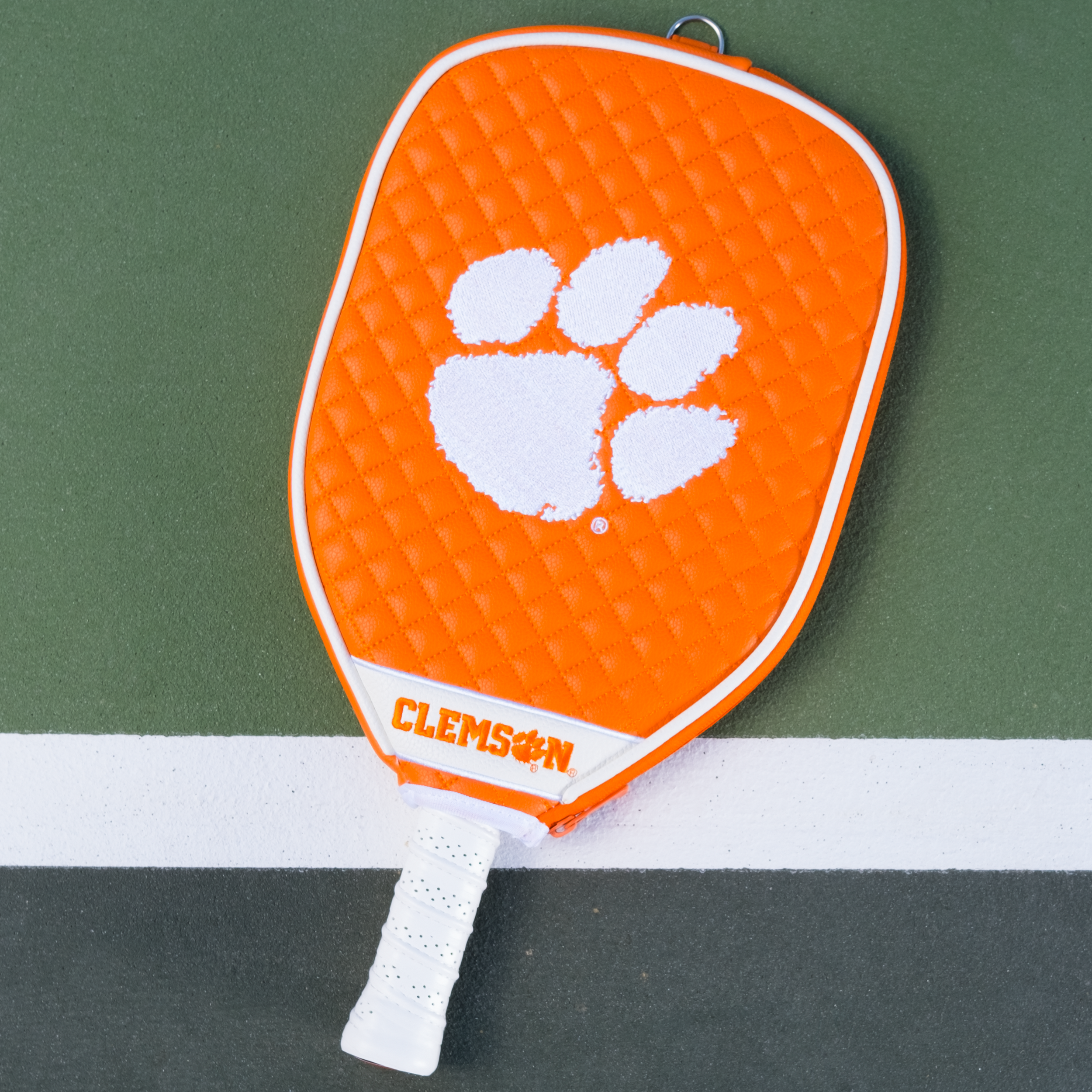 Clemson Tigers Quilted Pickleball Paddle Cover (Orange)