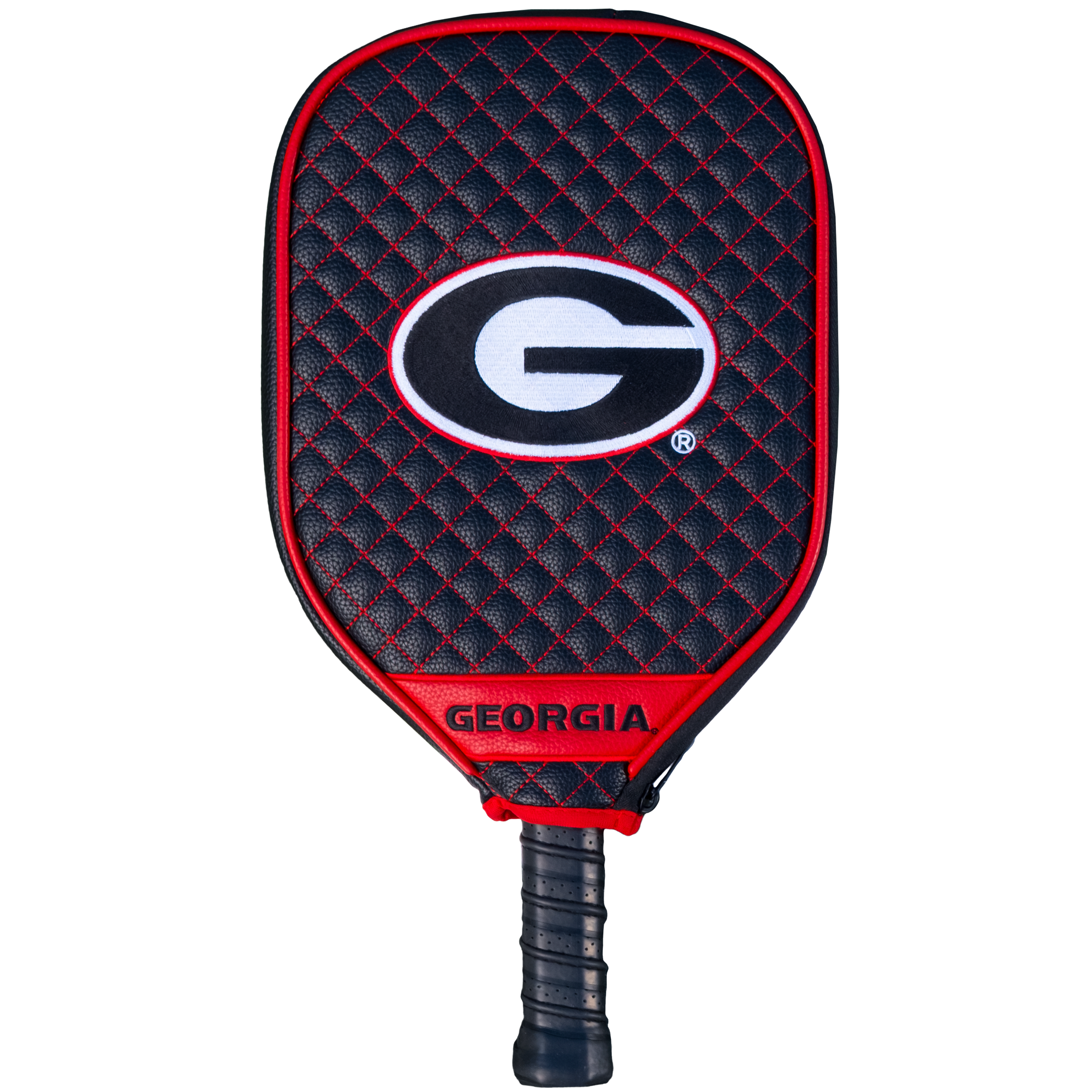 Georgia Bulldogs Quilted Pickleball Paddle Cover (Black)