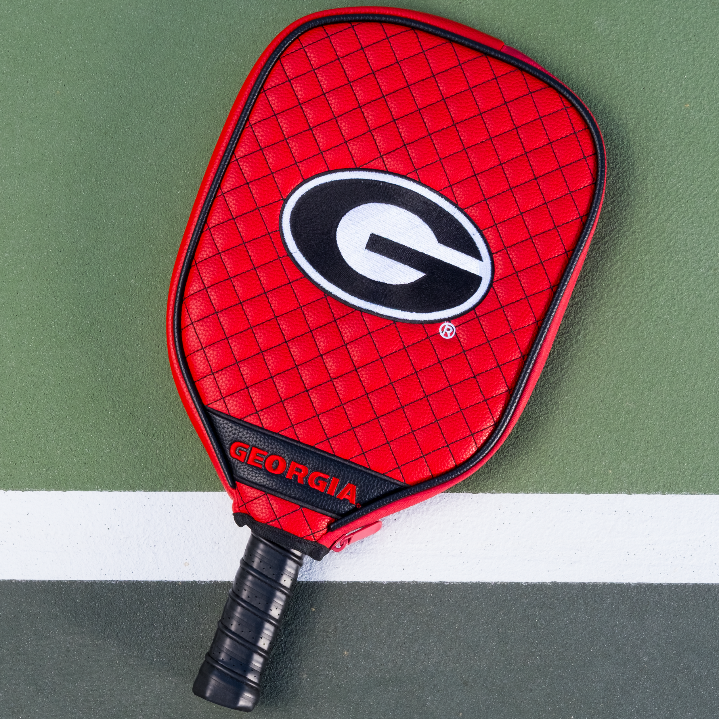 Georgia Bulldogs Quilted Pickleball Paddle Cover (Red)