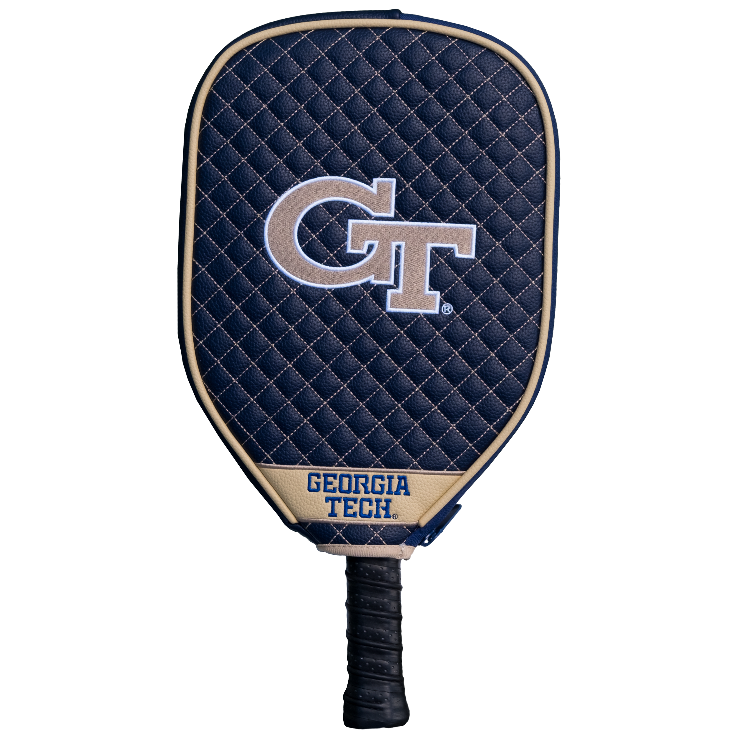 Georgia Tech Yellowjackets  Quilted Pickleball Paddle Cover (Navy)