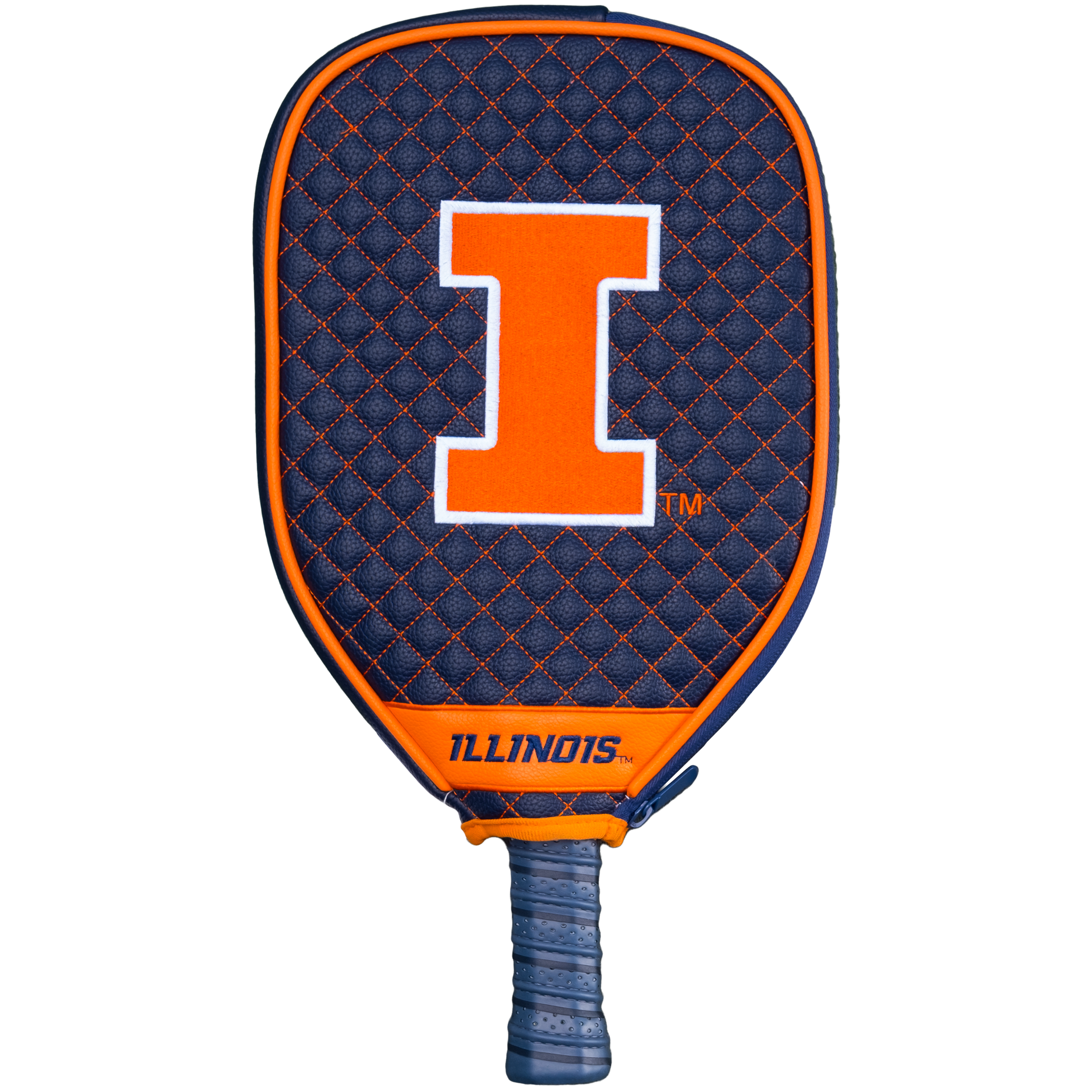 Illinois Fighting Illini Quilted Pickleball Paddle Cover (Navy)