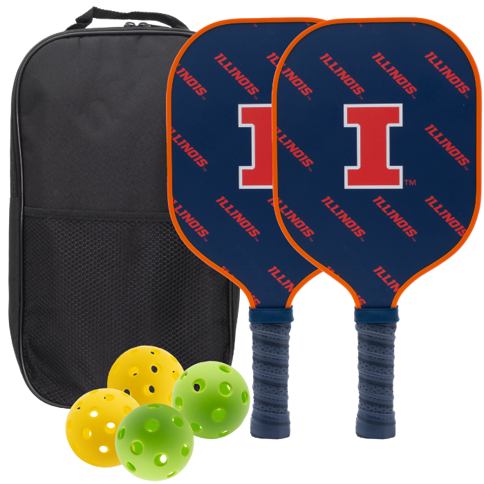 Illinois Fighting Illini Pickleball Paddle Set