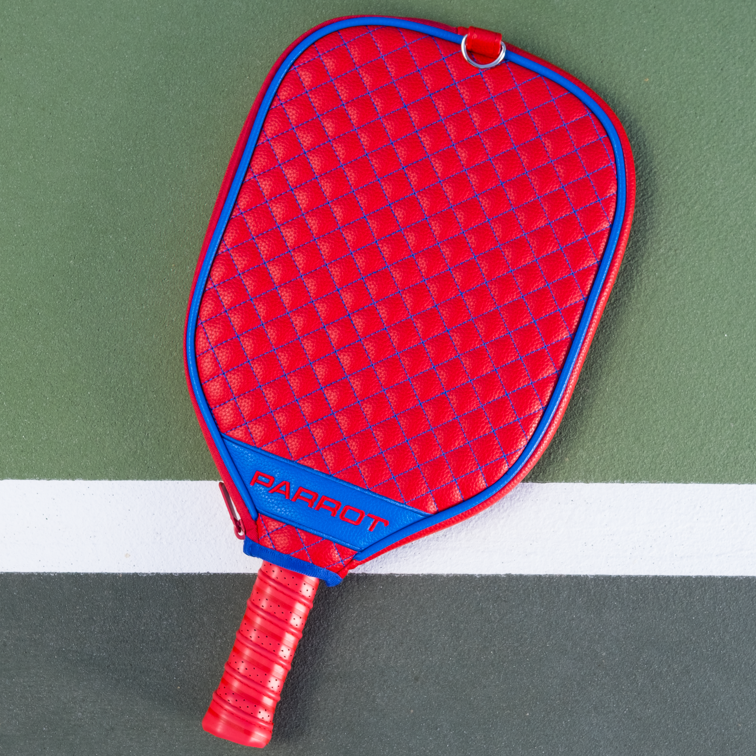 Kansas Jayhawks Quilted Pickleball Paddle Cover (Red)