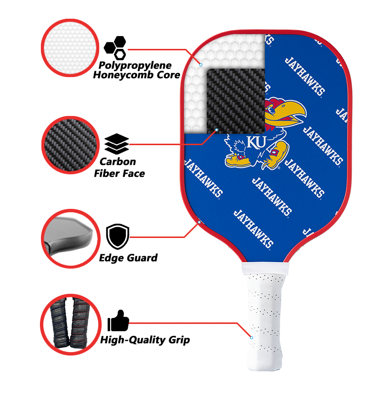 Kansas Jayhawks Pickleball Paddle