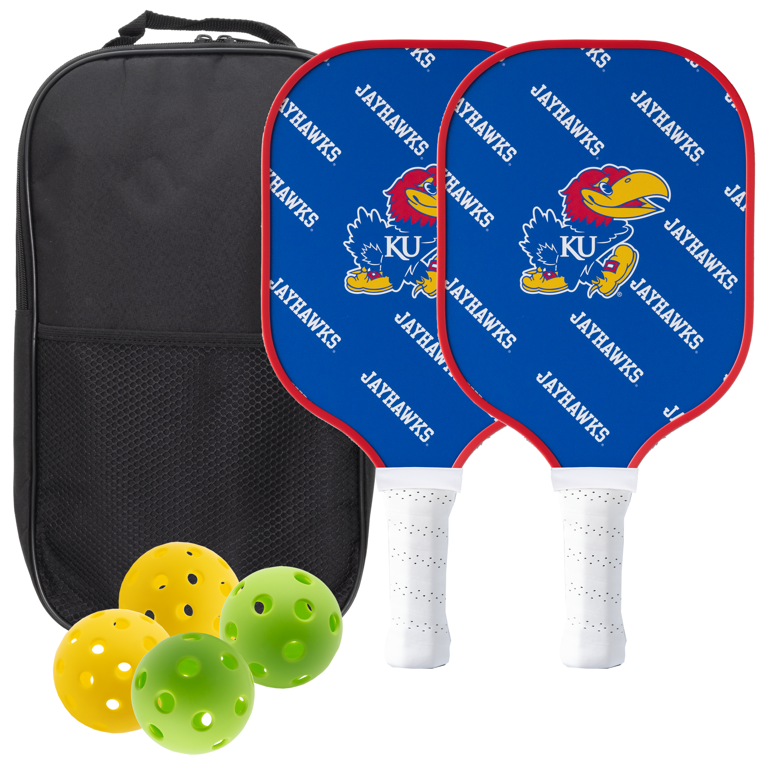 Kansas Jayhawks Pickleball Paddle Set