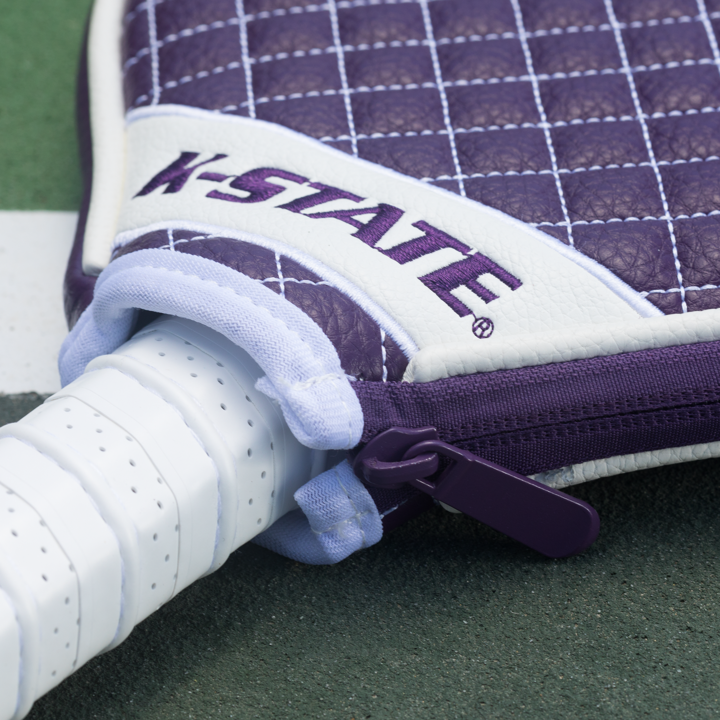 Kansas State Wildcats Quilted Pickleball Paddle Cover (Purple)