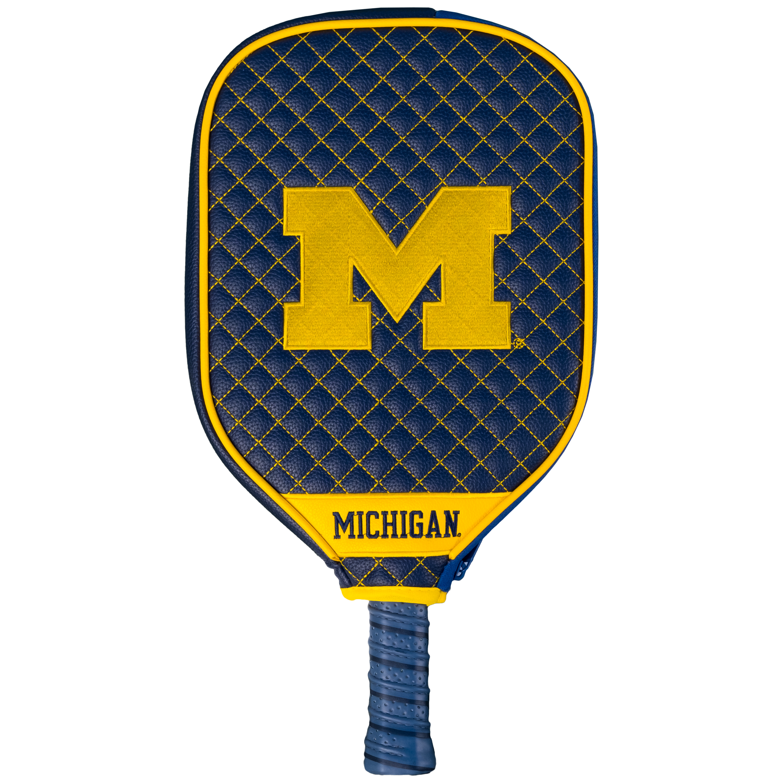 Michigan Wolverines Quilted Pickleball Paddle Cover (Navy)