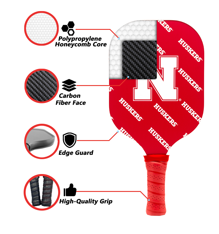 Nebraska Cornhuskers Pickleball Paddle