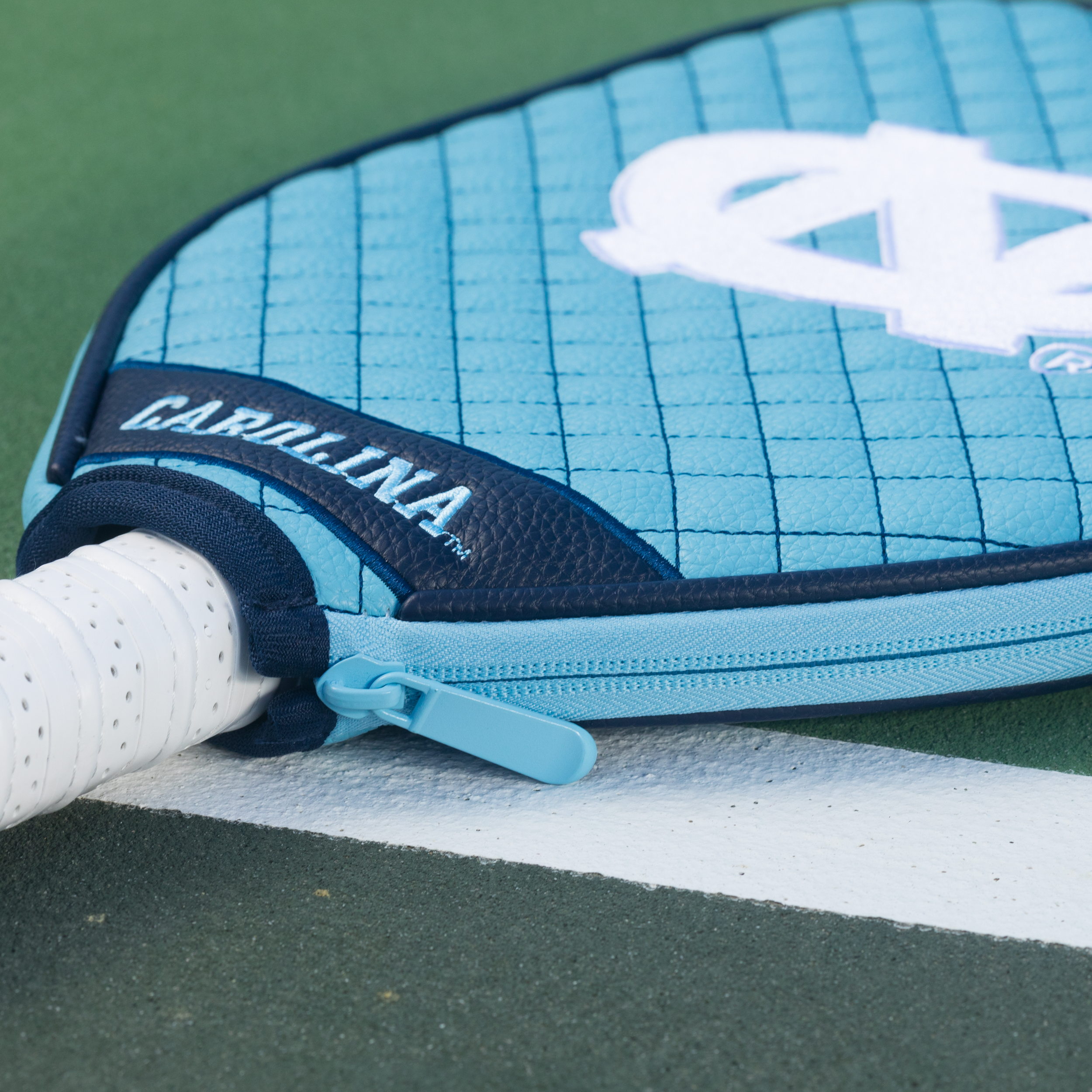 North Carolina Tar Heels Quilted Pickleball Paddle Cover (Light Blue)