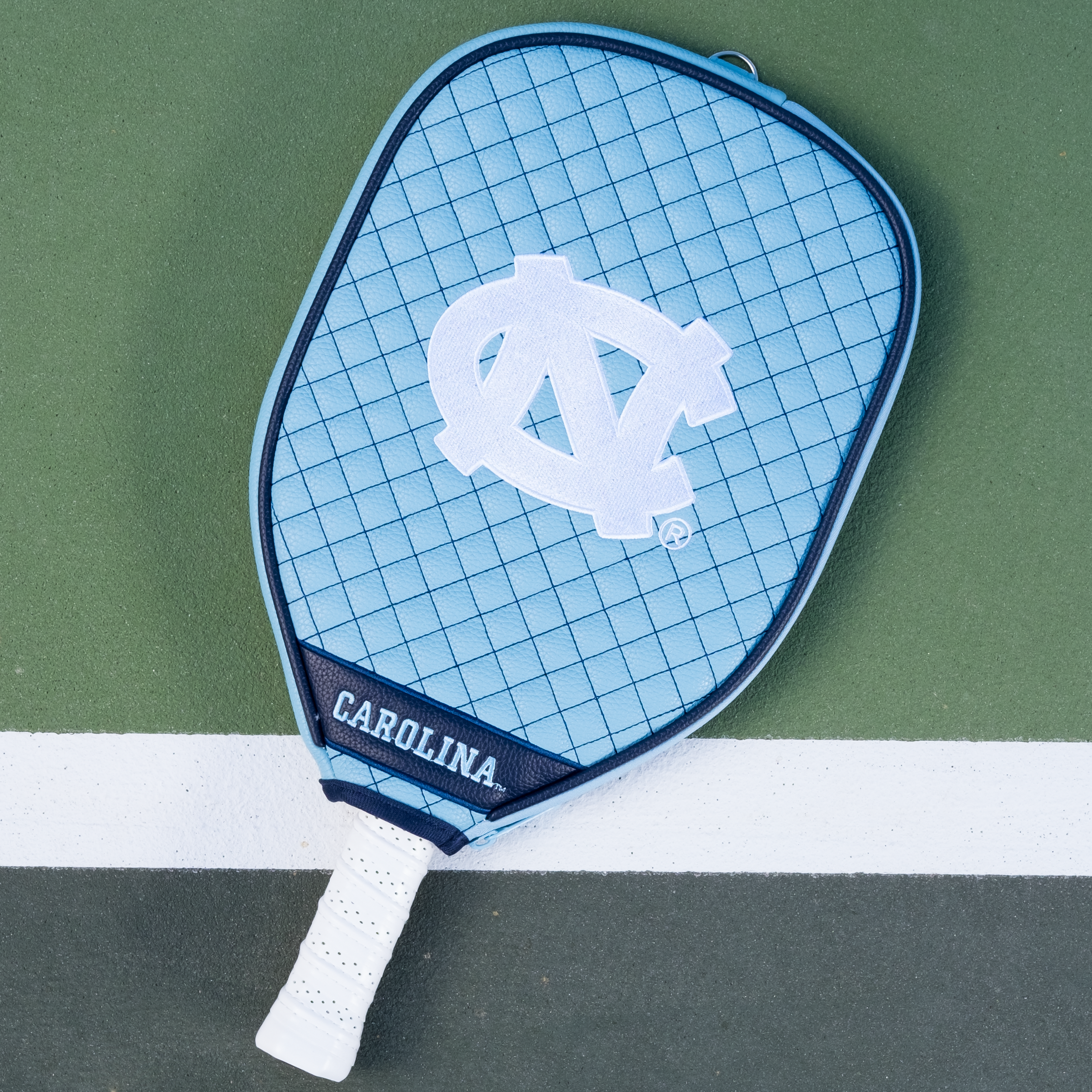 North Carolina Tar Heels Quilted Pickleball Paddle Cover (Light Blue)