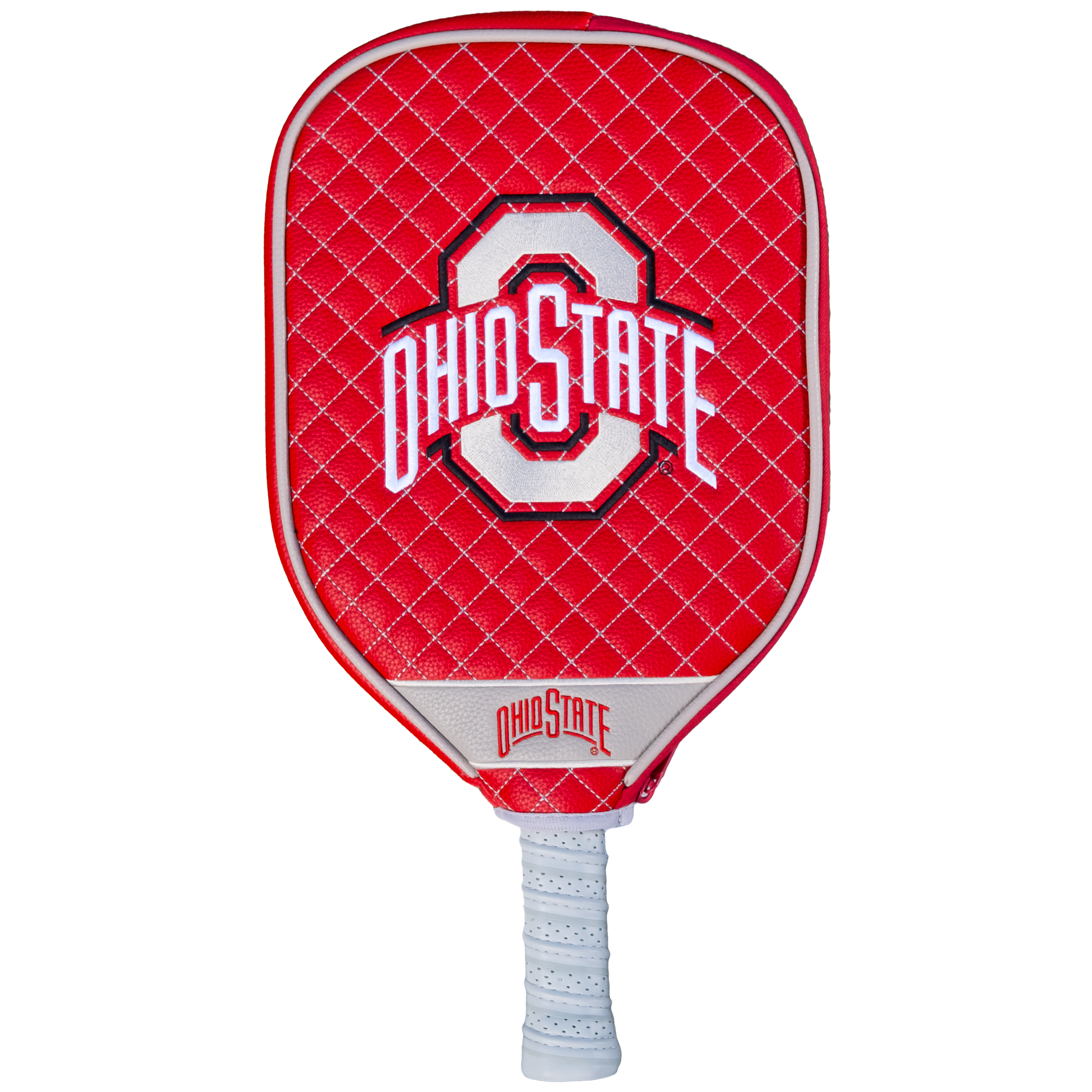 Ohio State Buckeyes Quilted Pickleball Paddle Cover (Red)