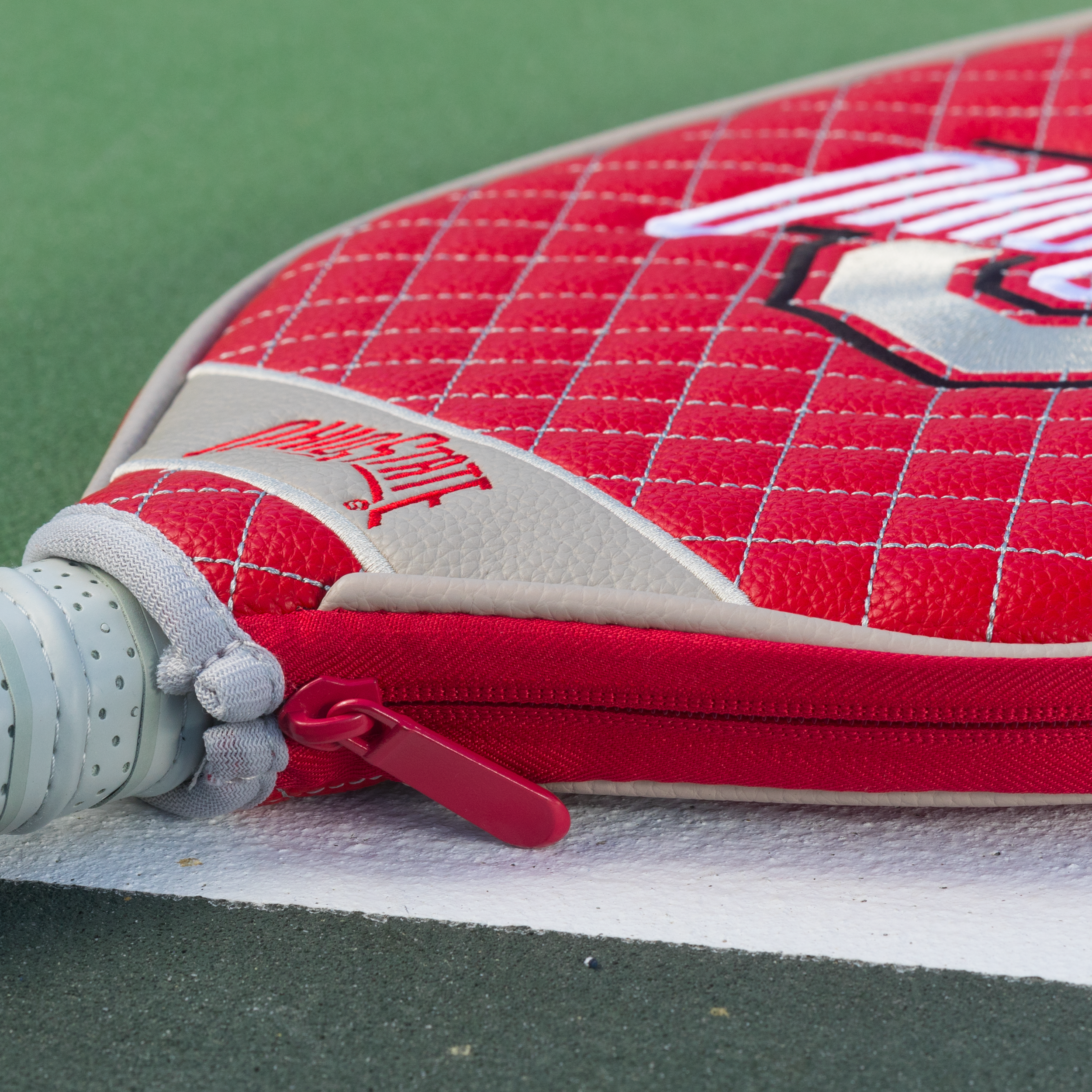 Ohio State Buckeyes Quilted Pickleball Paddle Cover (Red)