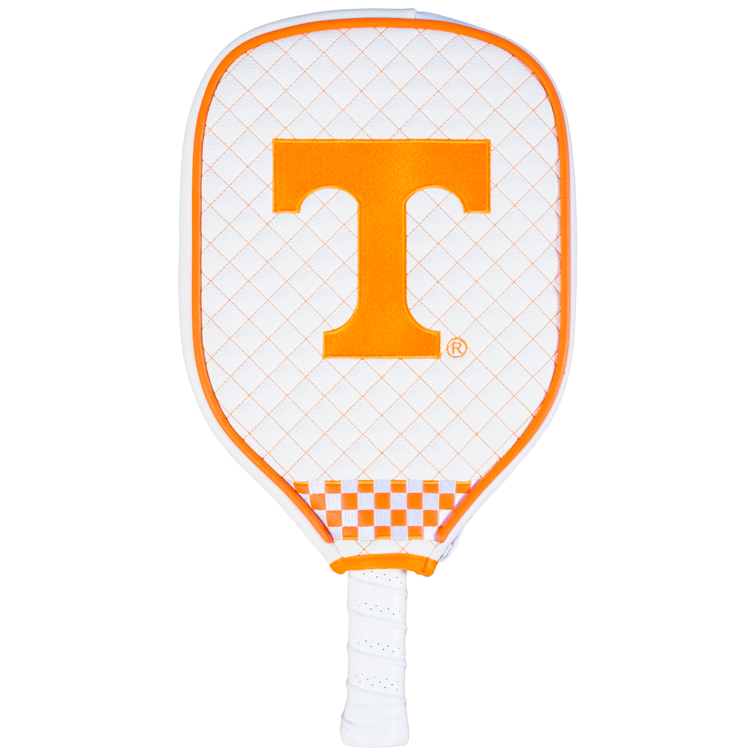 Tennessee Volunteers Quilted Pickleball Paddle Cover (White)