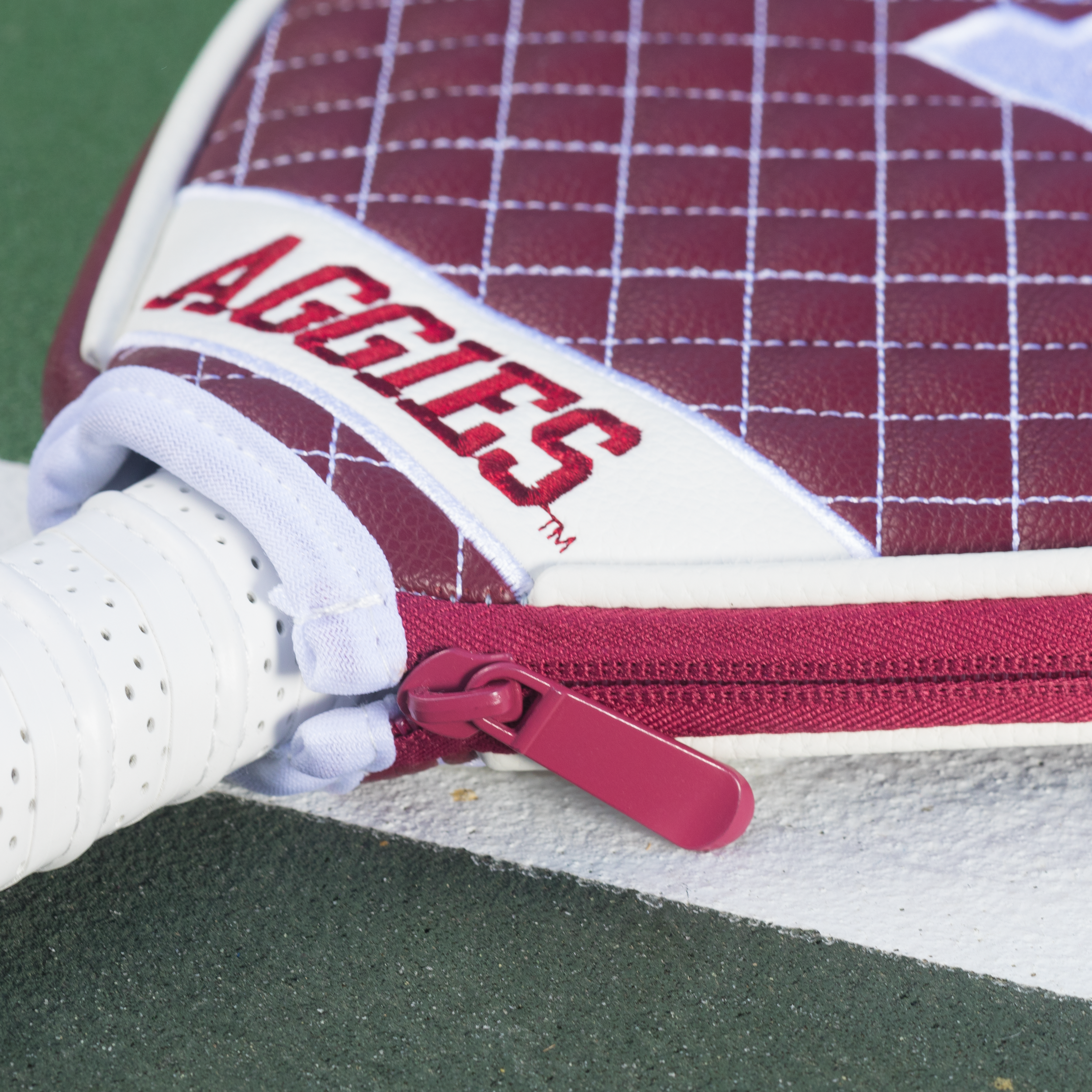 Texas A&M Aggies Quilted Pickleball Paddle Cover (Maroon)