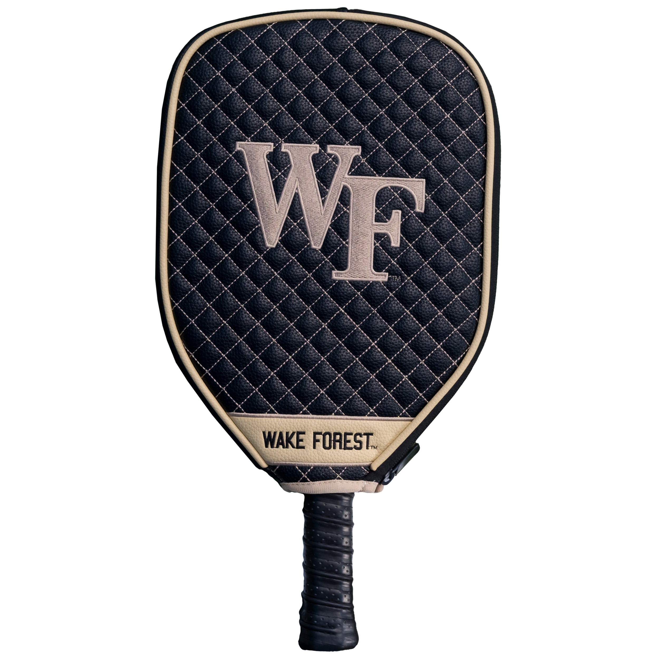 Wake Forest Demon Deacons Quilted Pickleball Paddle Cover (Black)