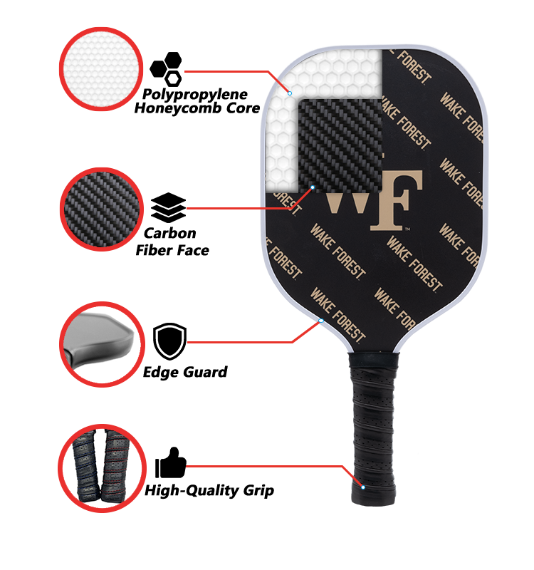 Wake Forest Demon Deacons Pickleball Paddle