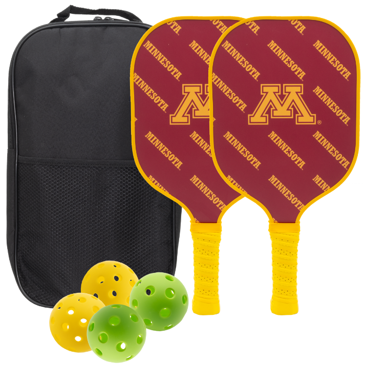 Minnesota Golden Gophers Pickleball Paddle Set