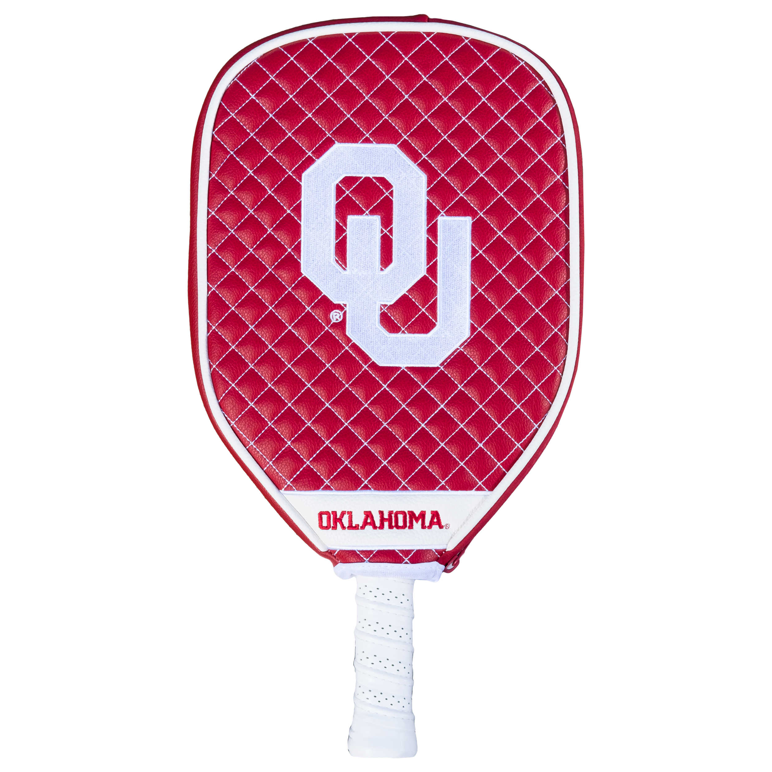 Oklahoma Sooners Quilted Pickleball Paddle Cover (Dark Red)