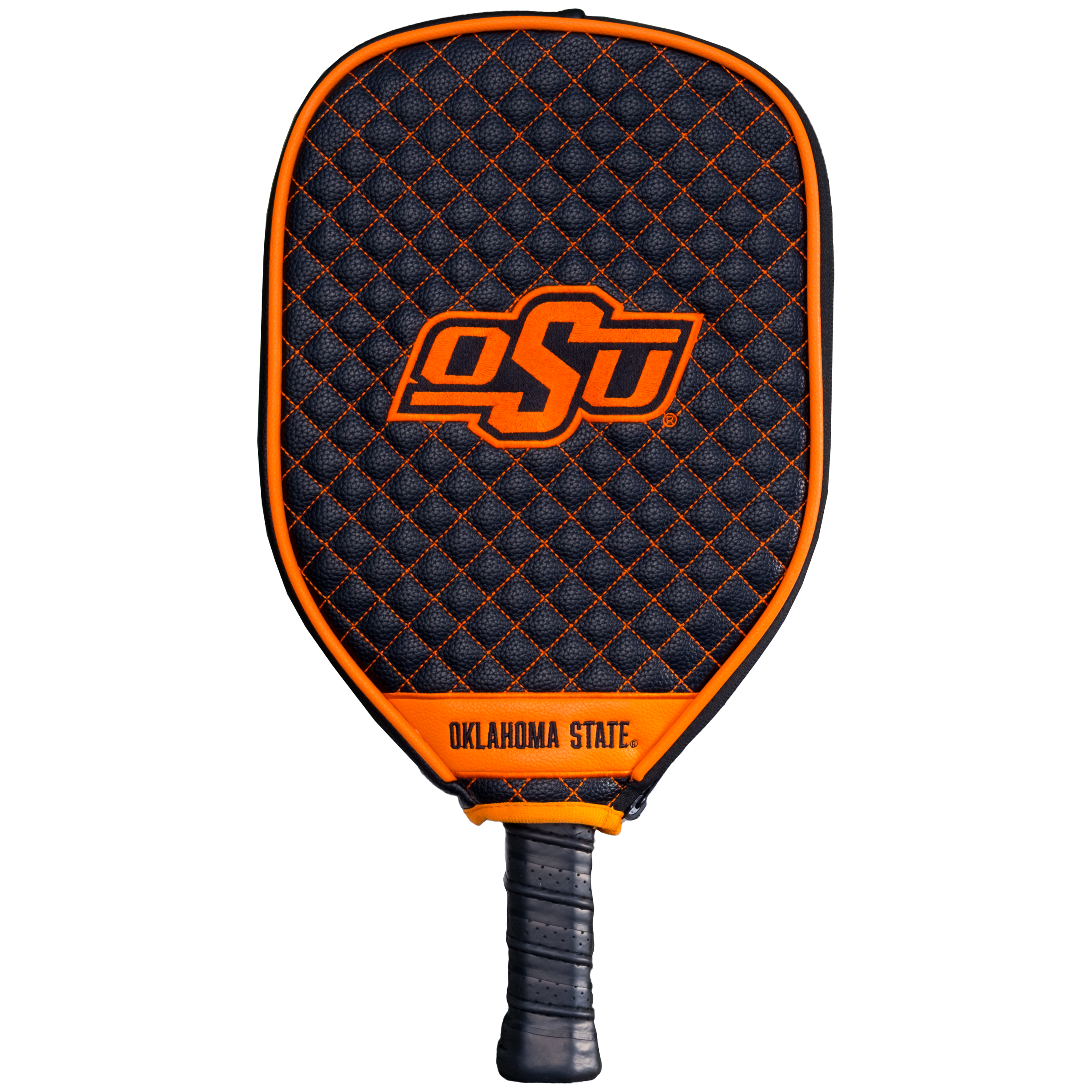 Oklahoma State Cowboys Quilted Pickleball Paddle Cover (Black)