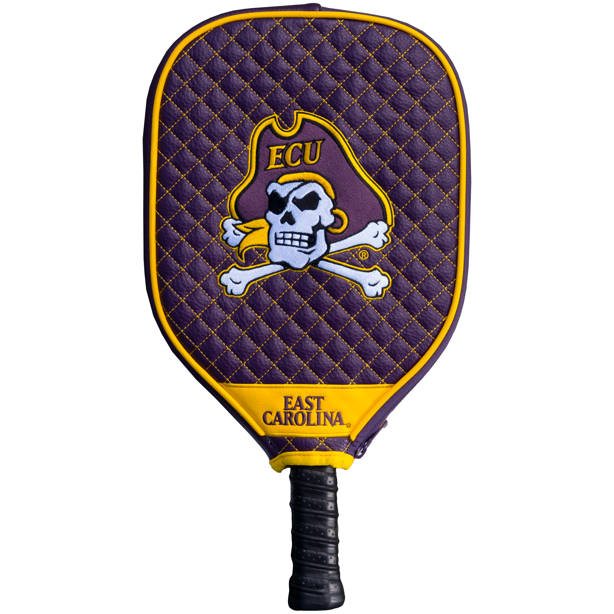 East Carolina Pirates Quilted Pickleball Paddle Cover (Purple)