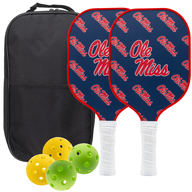 Ole Miss Rebels Pickleball Paddle Set