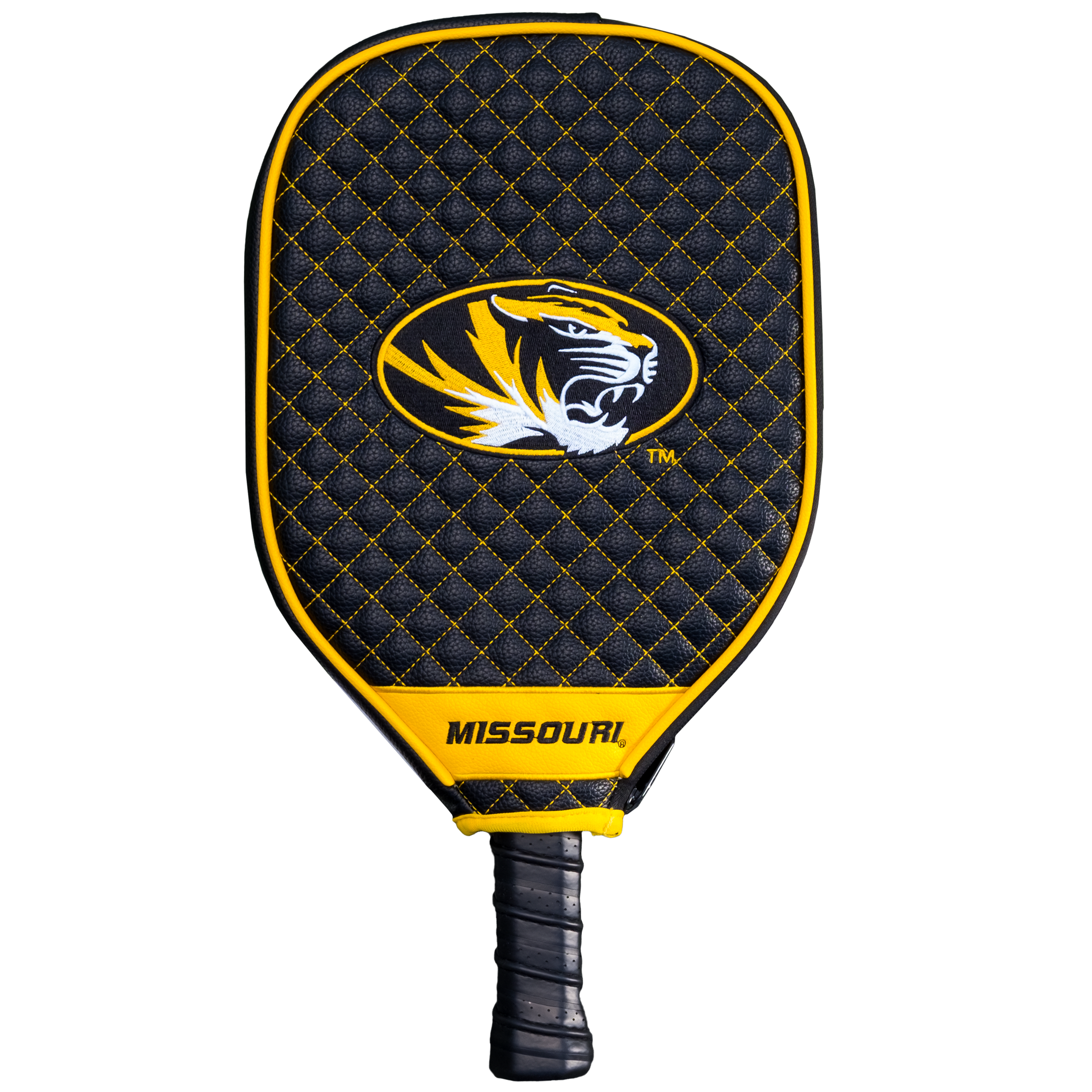 Missouri Tigers Quilted Pickleball Paddle Cover (Black)