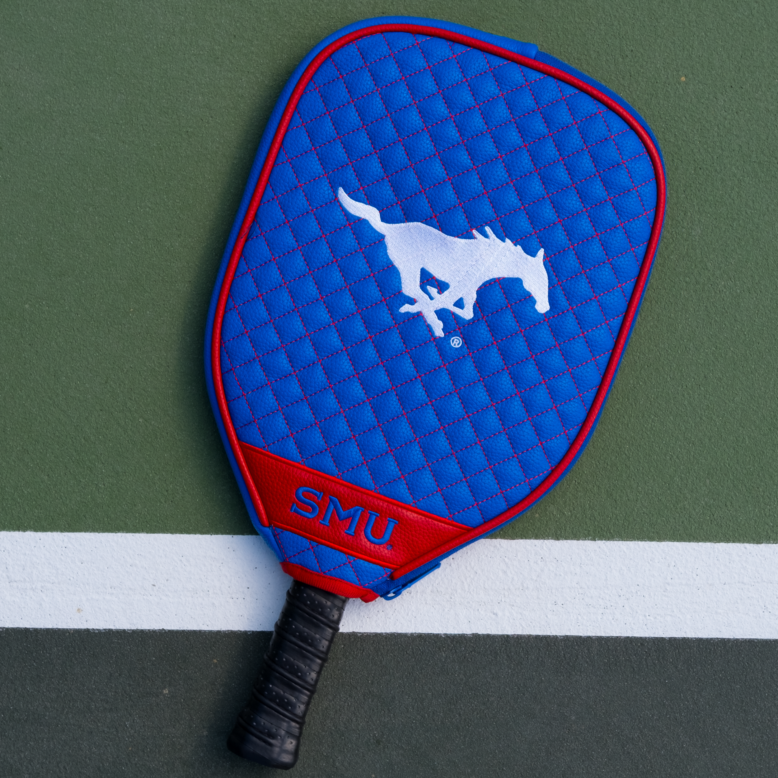 Smu Mustangs Quilted Pickleball Paddle Cover (Royal)