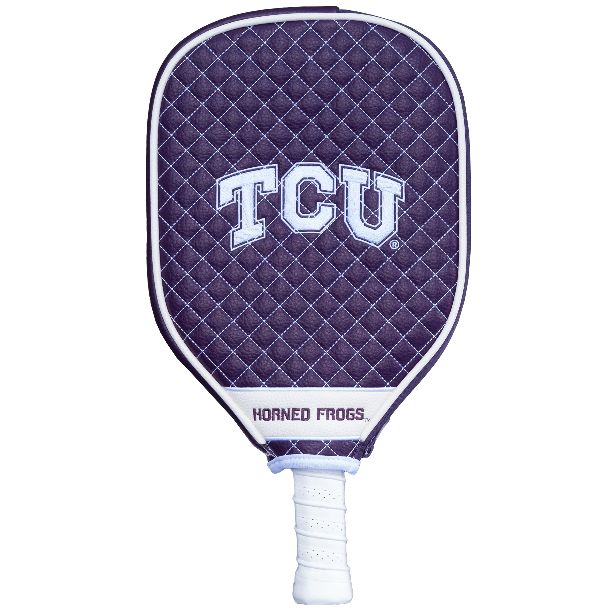 Tcu Horned Frogs Quilted Pickleball Paddle Cover (Purple)