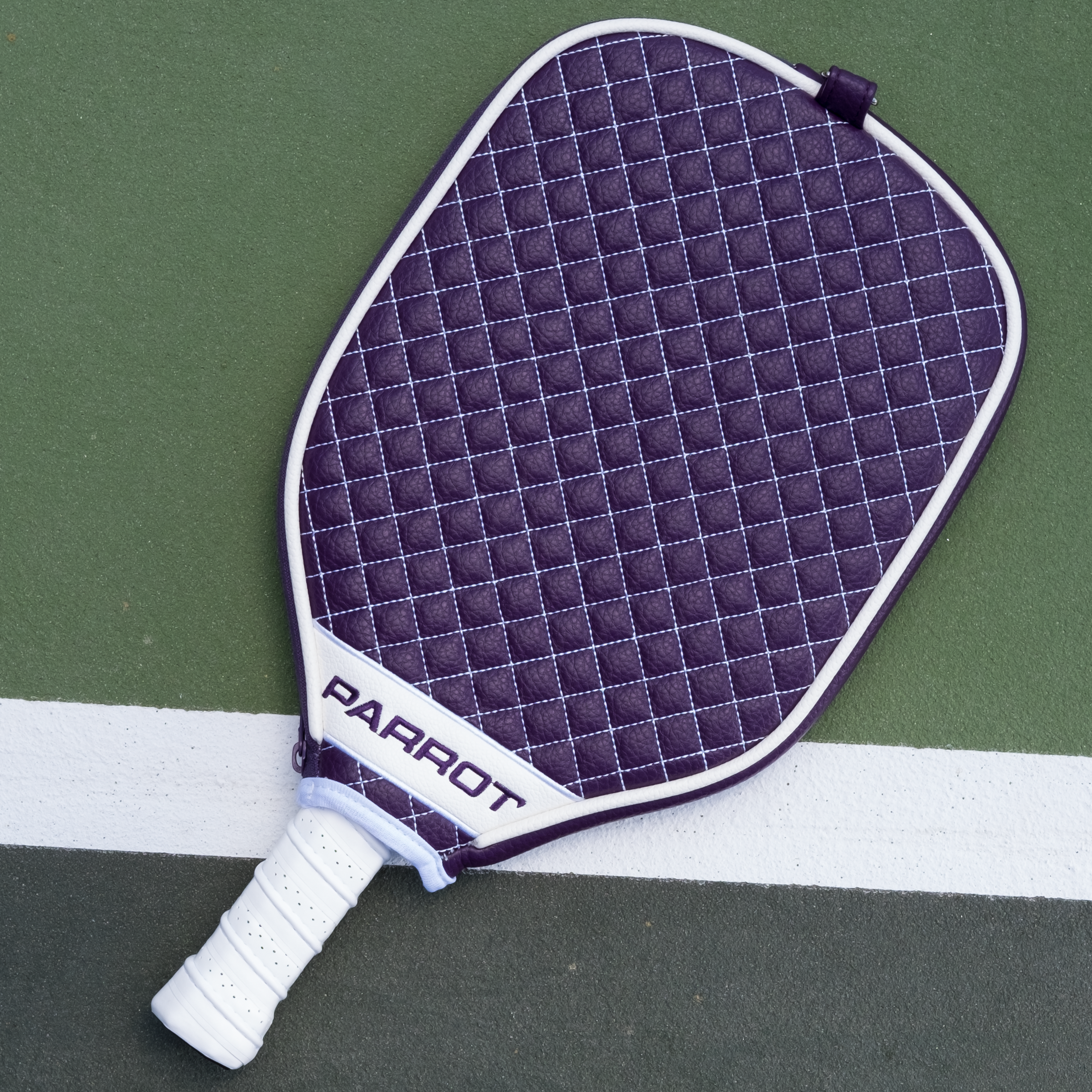 Tcu Horned Frogs Quilted Pickleball Paddle Cover (Purple)