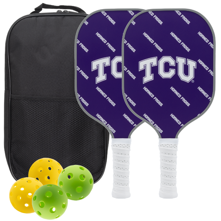 Tcu Horned Frogs Pickleball Paddle Set