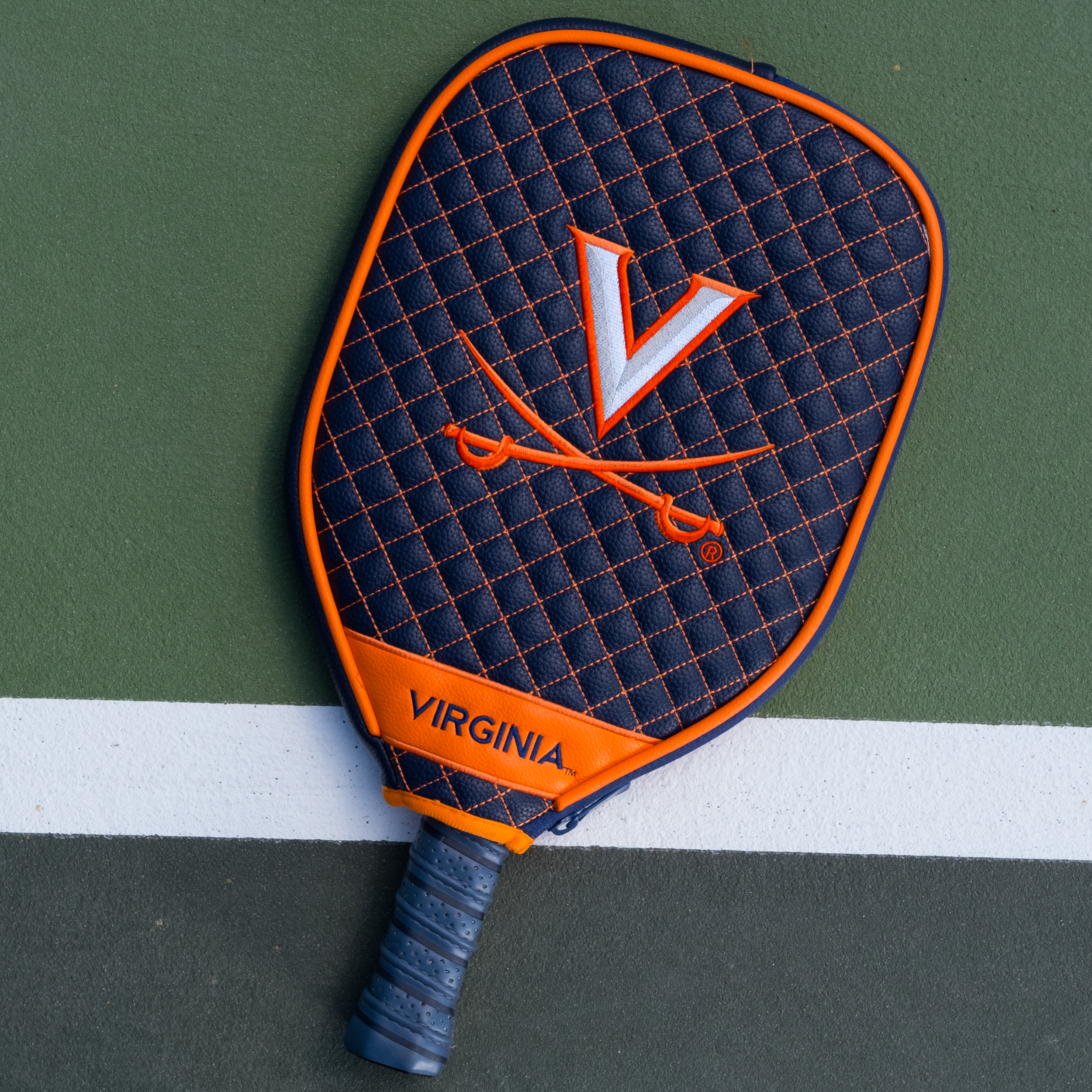 Virginia Cavaliers Quilted Pickleball Paddle Cover (Navy)