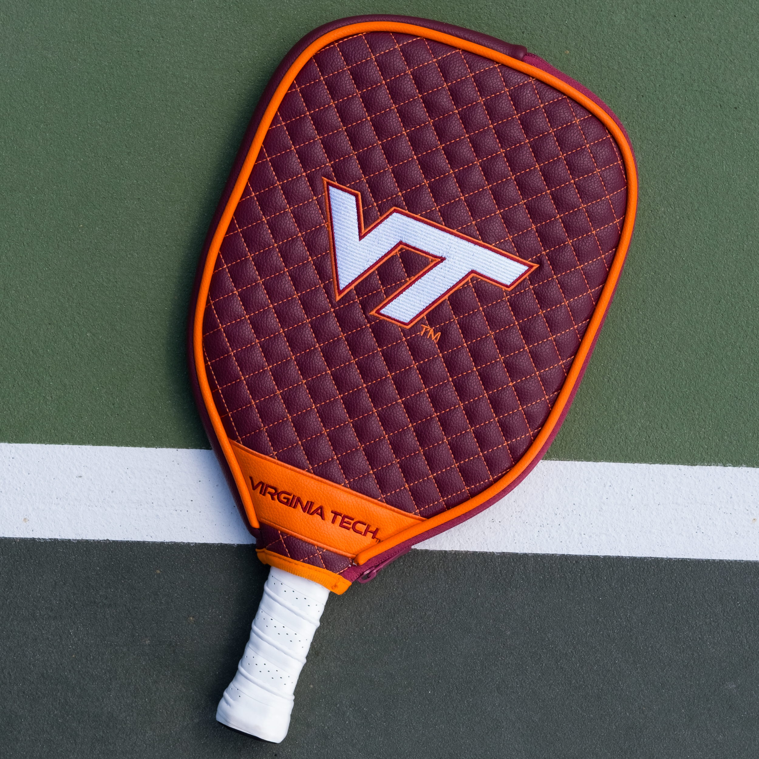 Virginia Tech Hokies Quilted Pickleball Paddle Cover (Maroon)