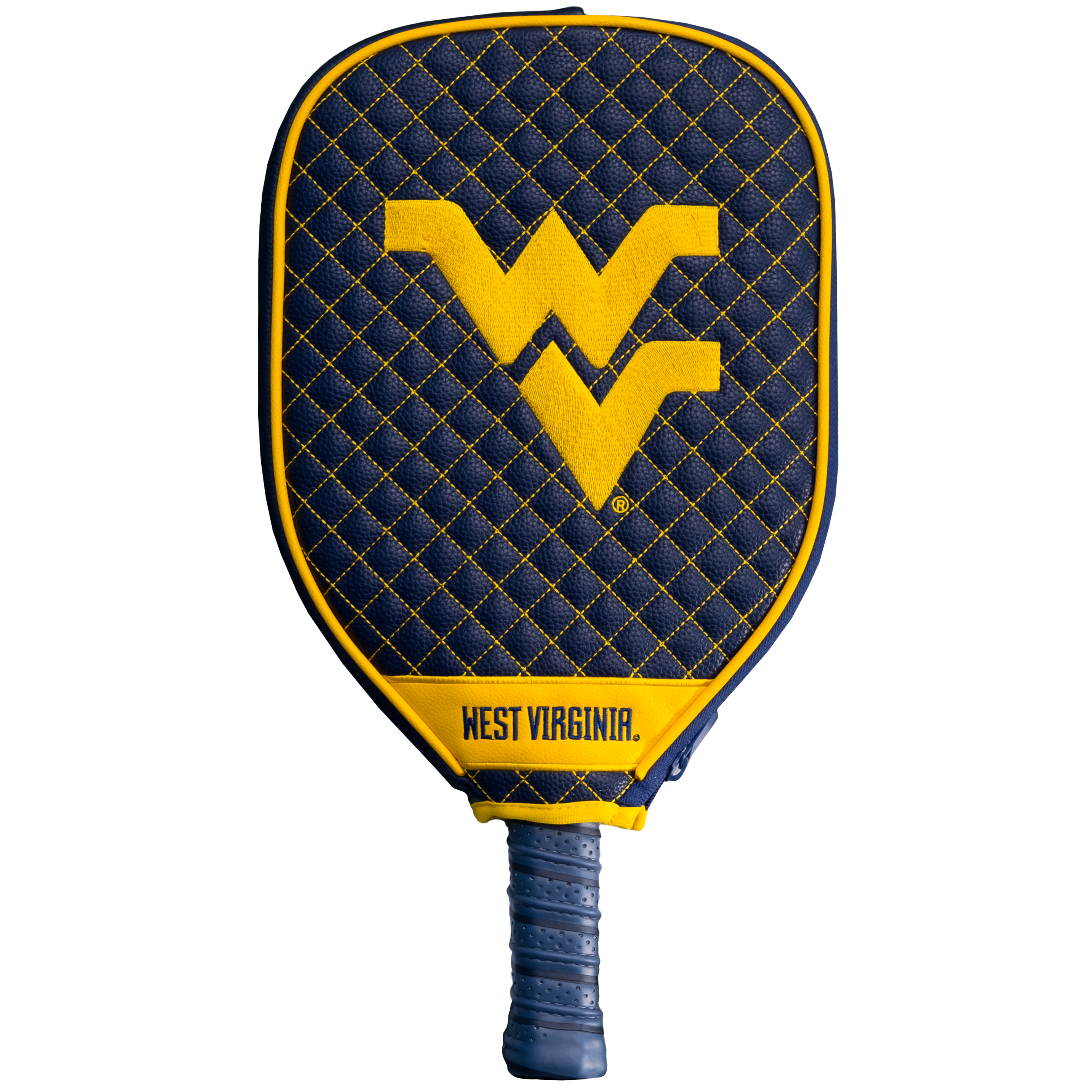 West Virginia Mountaineers Quilted Pickleball Paddle Cover (Navy)