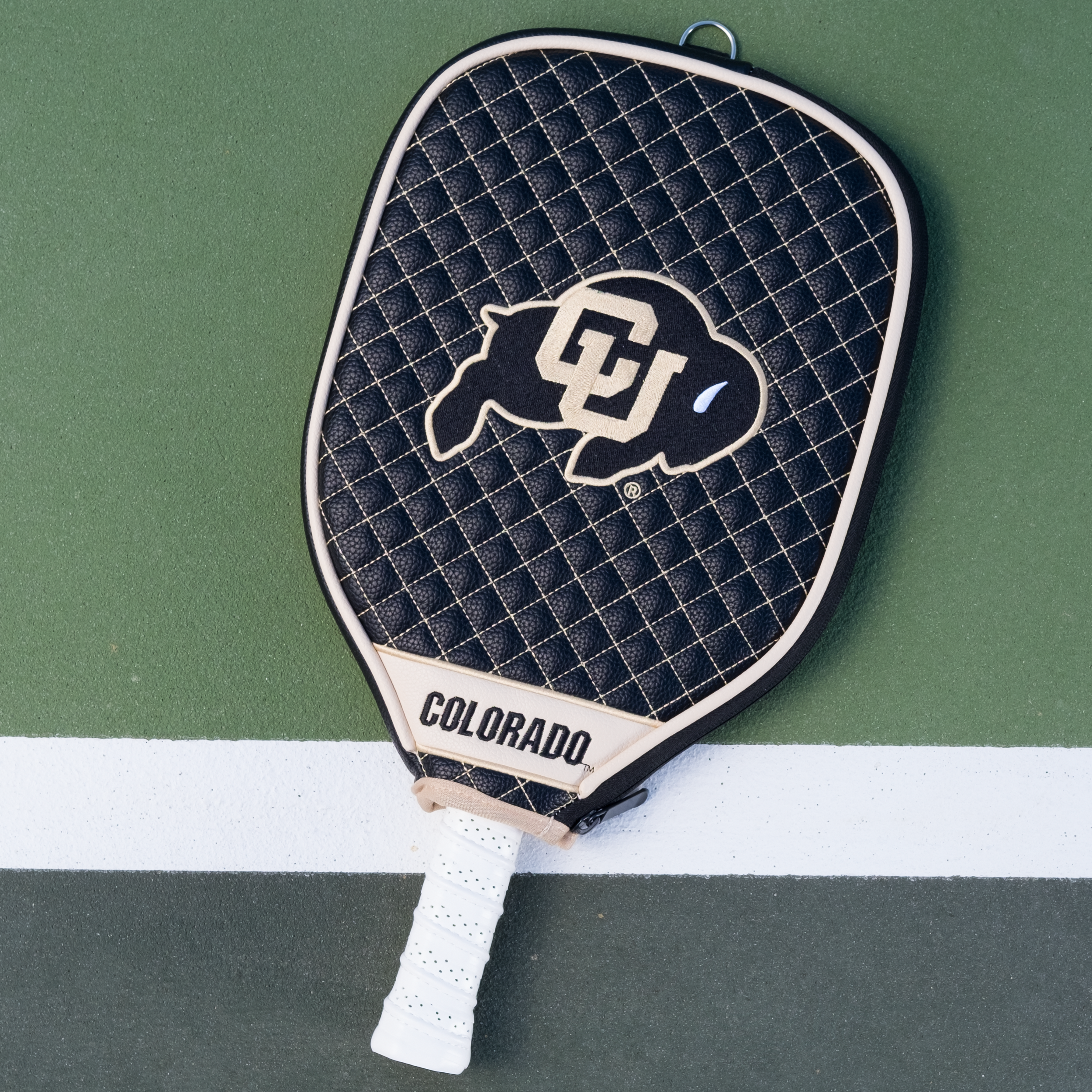 Colorado Buffaloes Quilted Pickleball Paddle Cover (Black)