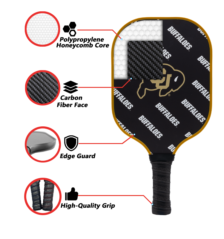 Colorado Buffaloes Pickleball Paddle