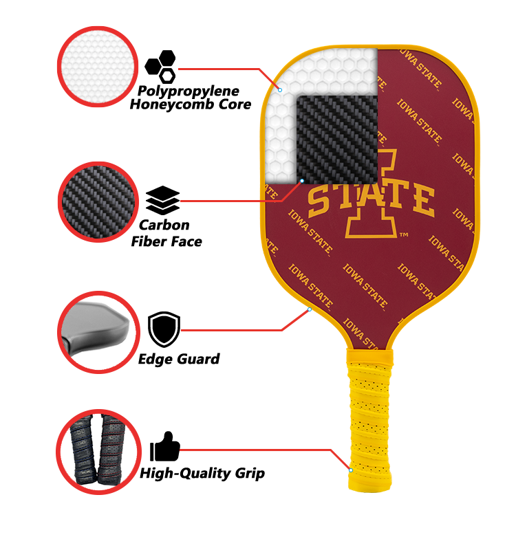 Iowa State Cyclones Pickleball Paddle