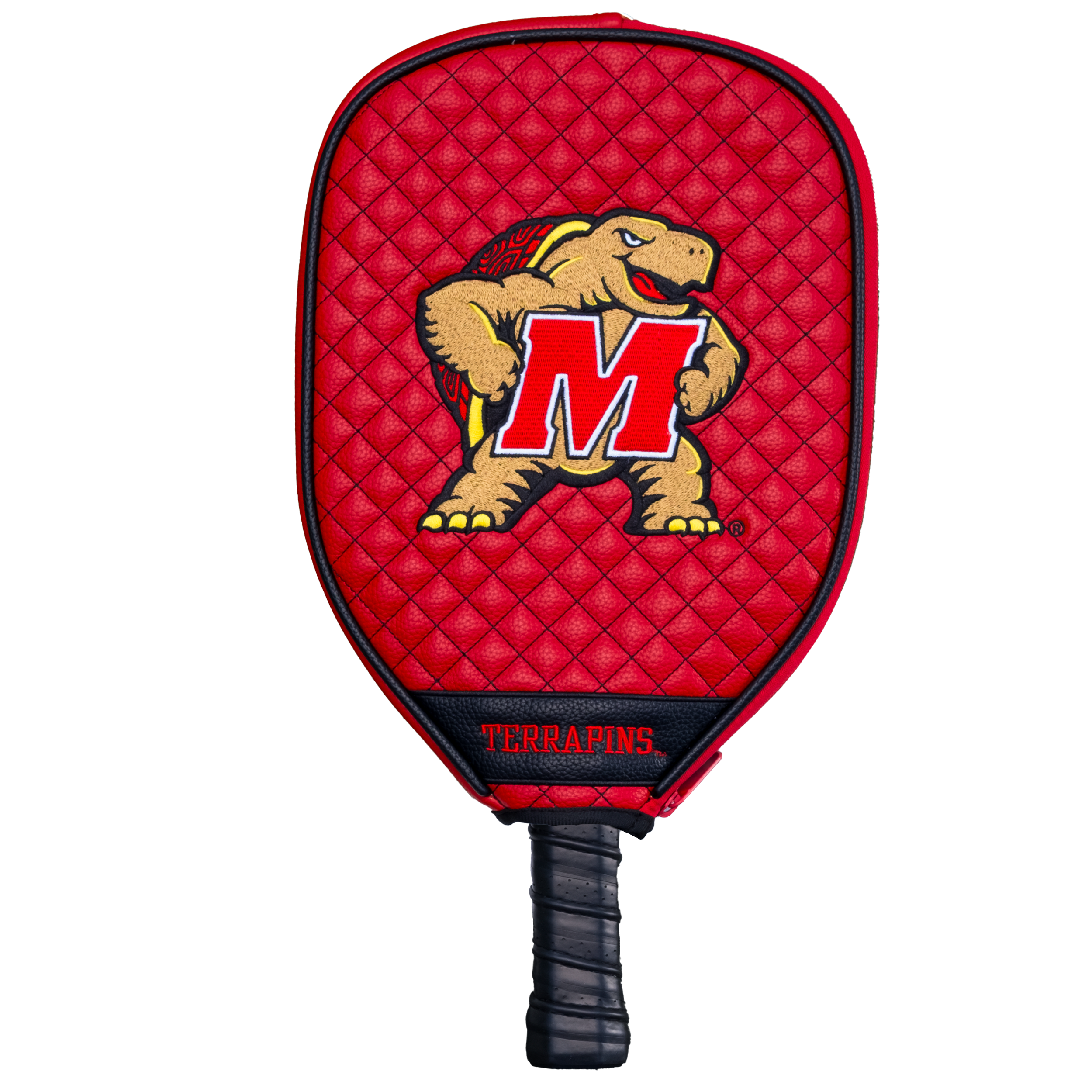 Maryland Terrapins Quilted Pickleball Paddle Cover (Red)