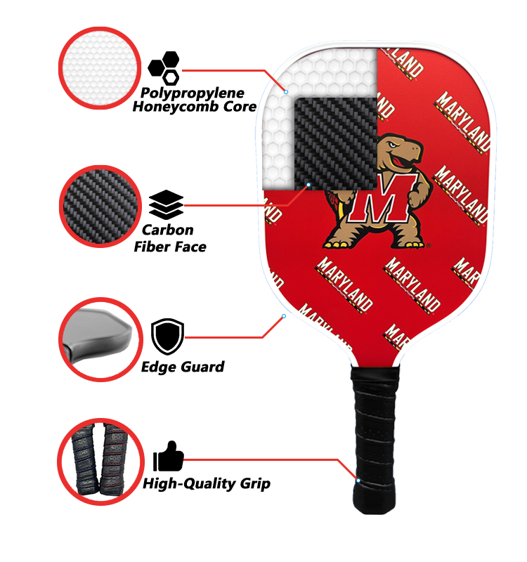 Maryland Terrapins Pickleball Paddle