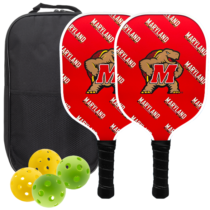 Maryland Terrapins Pickleball Paddle Set