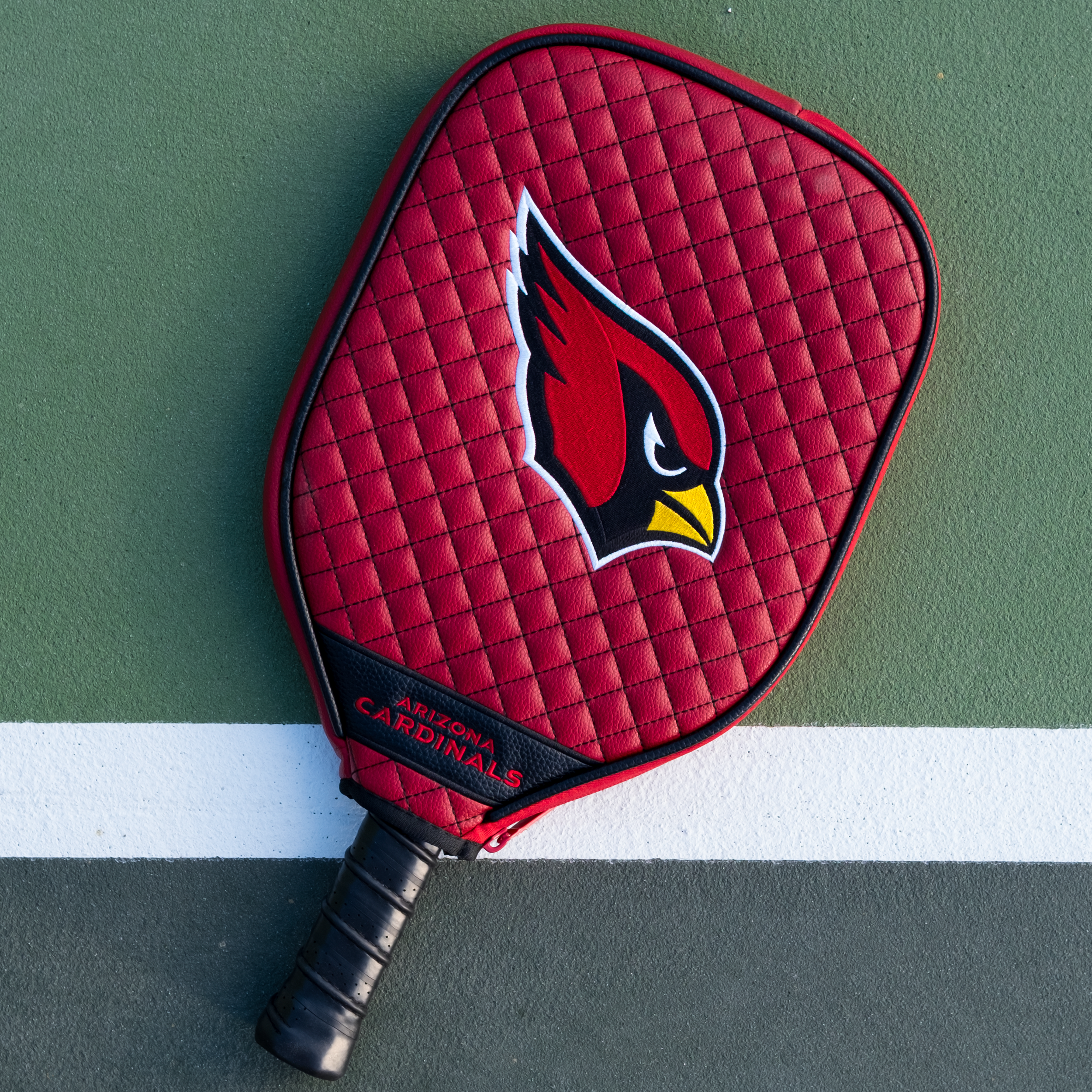 Arizona Cardinals Quilted Pickleball Paddle Cover (Dark Red)